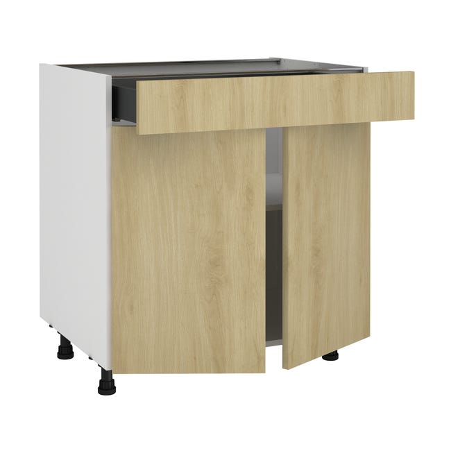 Mueble bajo cocina Delinia ID Roma 76,8X120 1 2 PTA | Merlin
