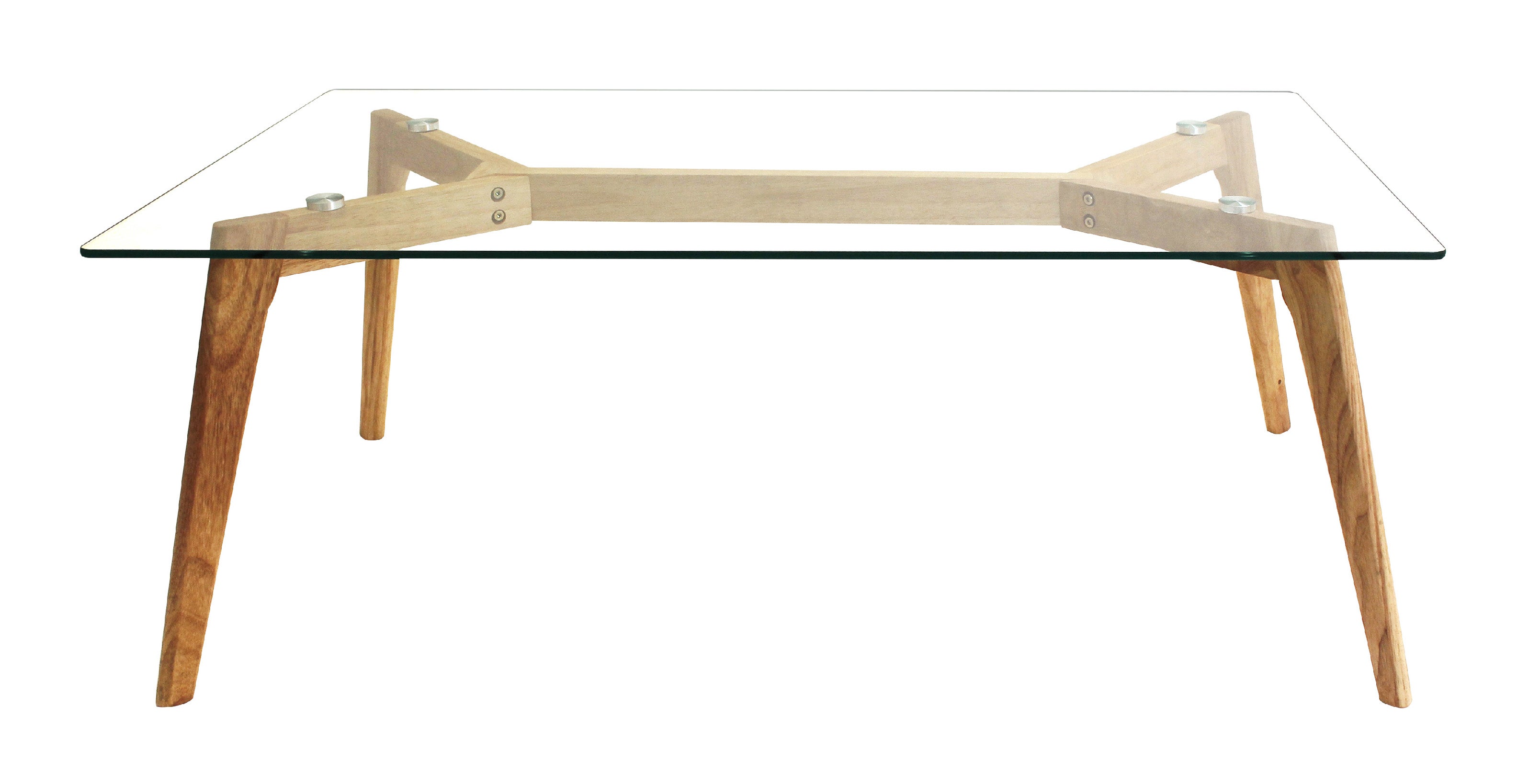 Mesa de centro fija nahan cristal 110x45x60 cm (anchoxaltoxfondo) de la marca Sin marca