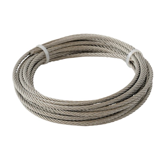 Cable acero de acero inoxidable 4 mm de ø 5 m de longitud |