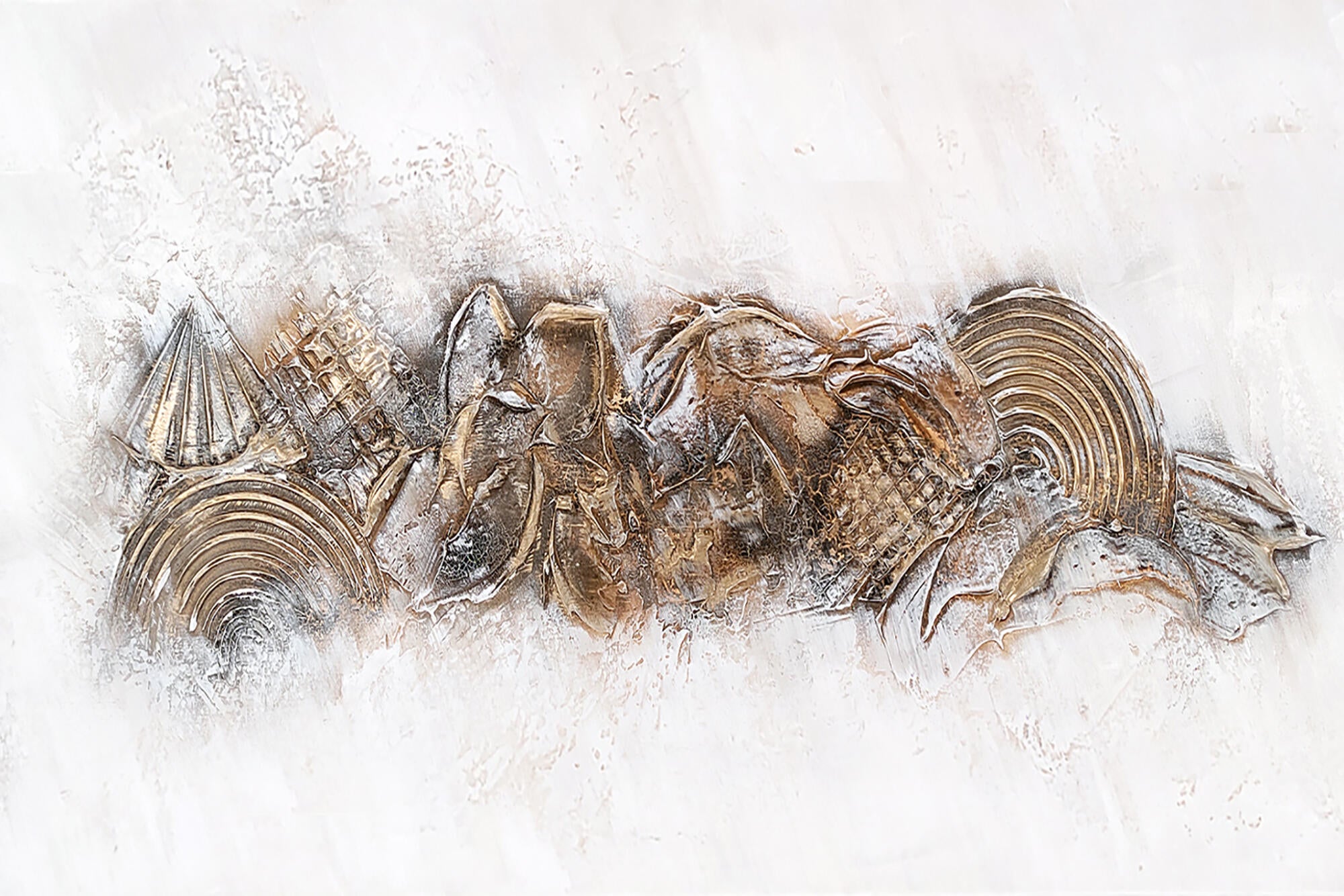 Pintura original abstracto marrón y oro 80 x 120 cm