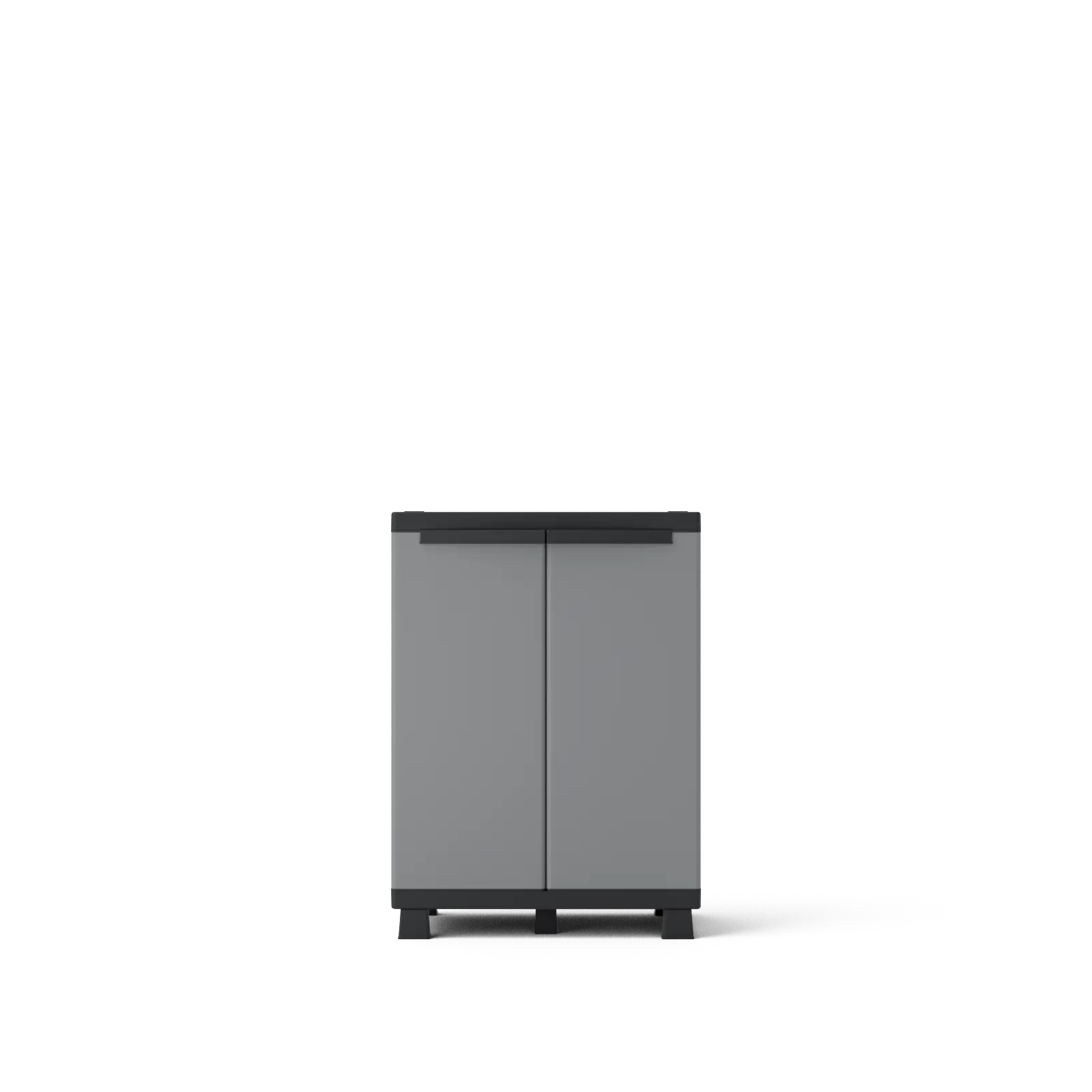 Armario bajo spaceo gary 93x68x39 cm para uso interior gris, negro