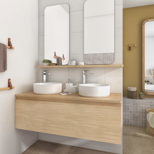 Mueble de baño de suelo Mayorca 60 cm de ancho Blanco - Comprar online al  mejor precio.
