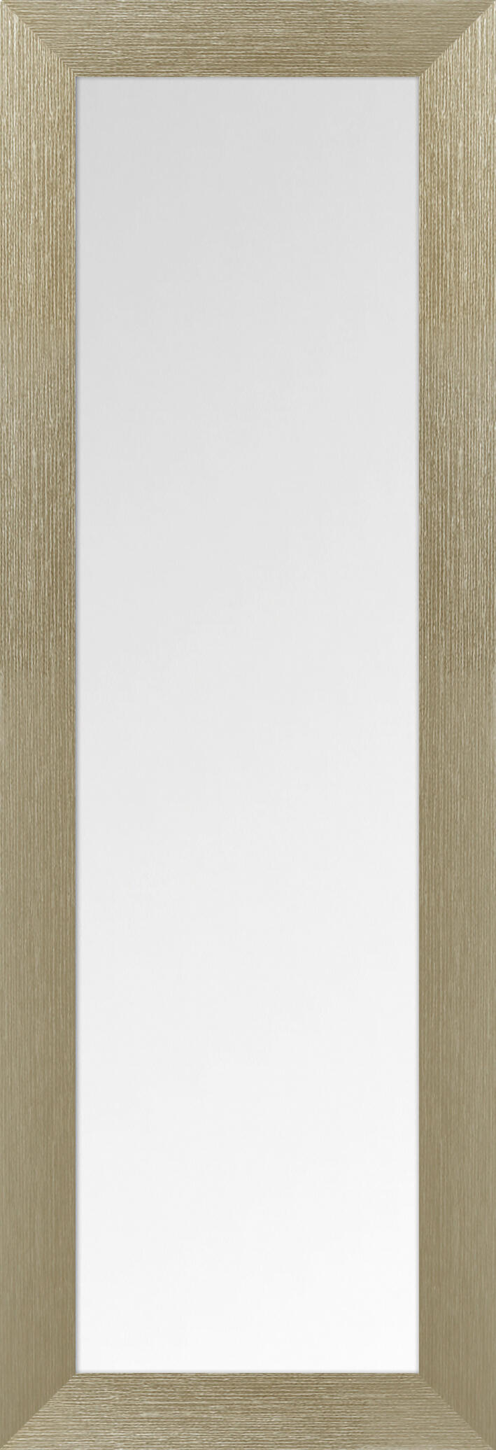 Espejo enmarcado rectangular estriado oro 155 x 52 cm