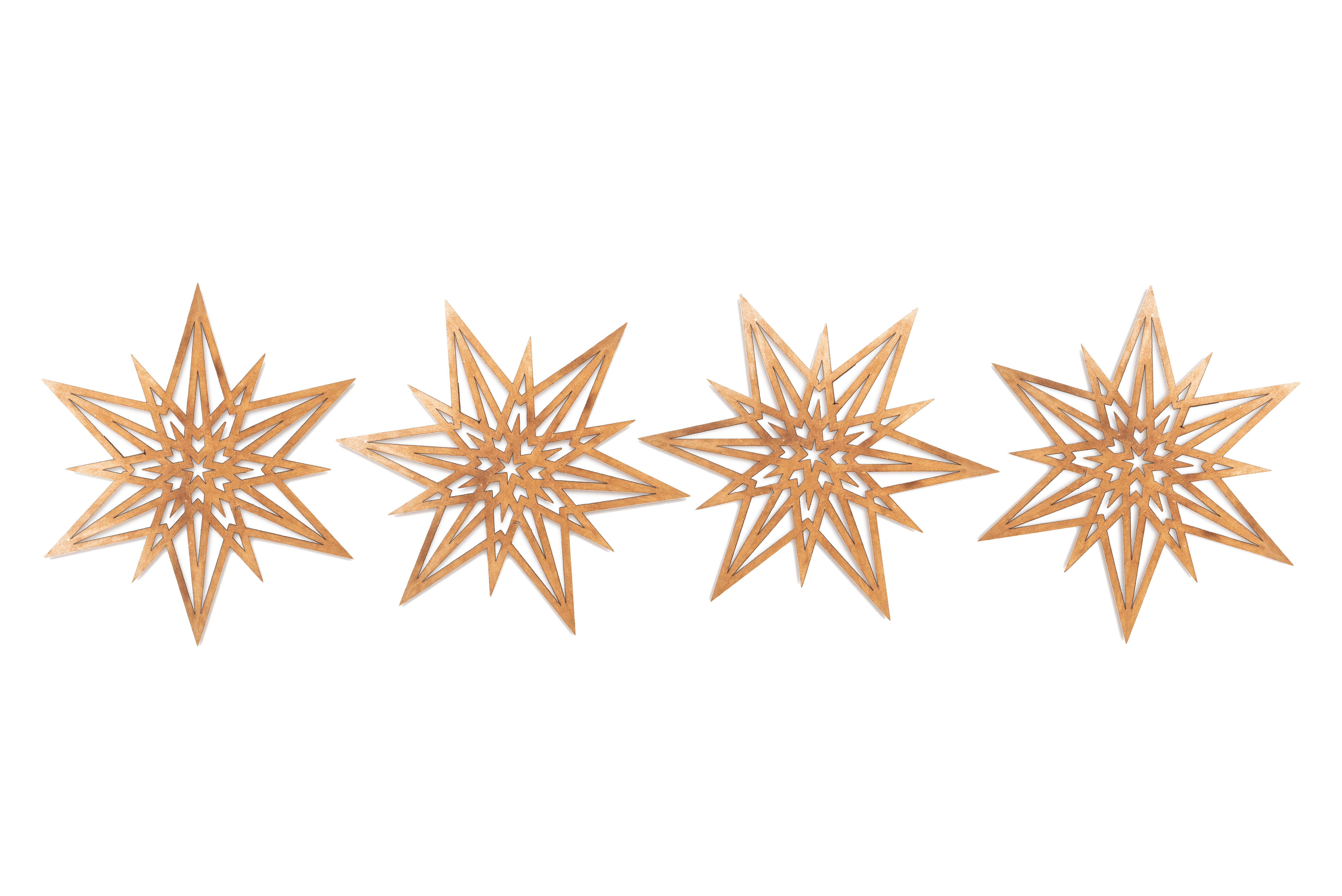 Posavasos madera estrella tradic 4 unidades