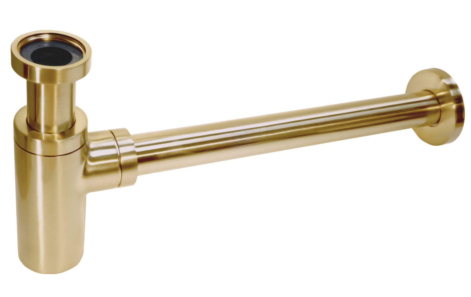 Sifon botella decorativo redondo idrospania 32mm oro de la marca Sin marca