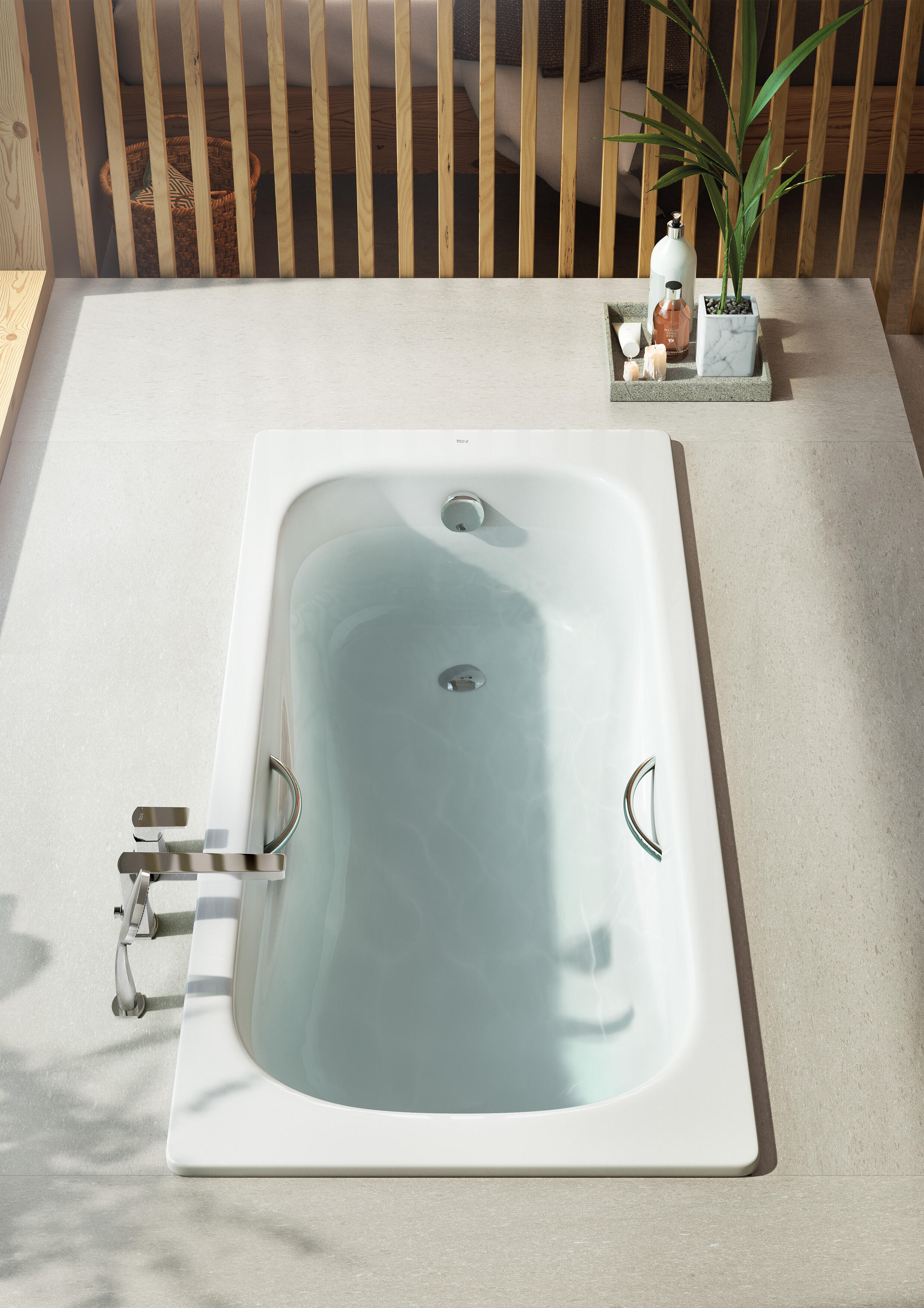 Bañera rectangular roca roca sunia 160x75x41.5 cm de la marca ROCA