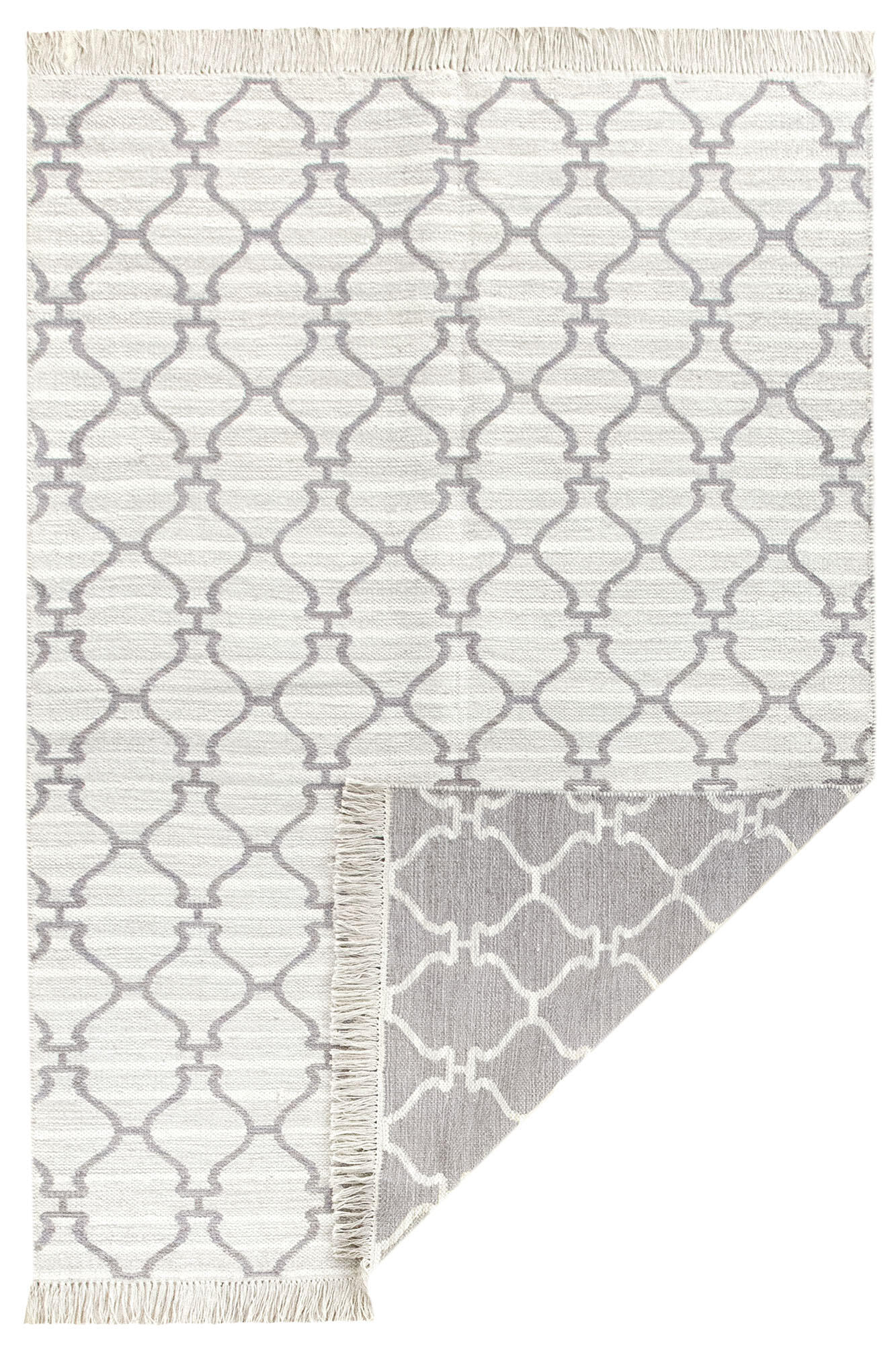 Alfombra lana kilim reversible d.01 beige 250x350cm