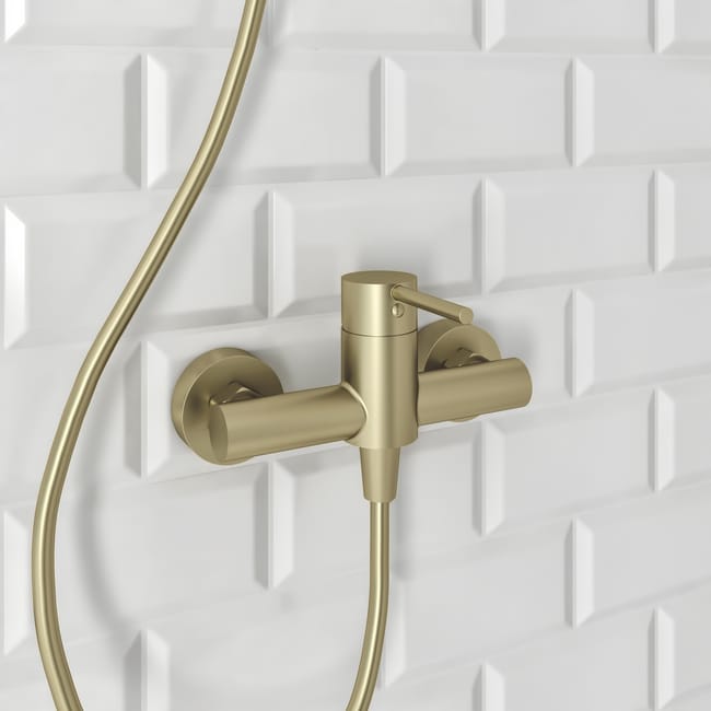 Grifo ducha discount dorado