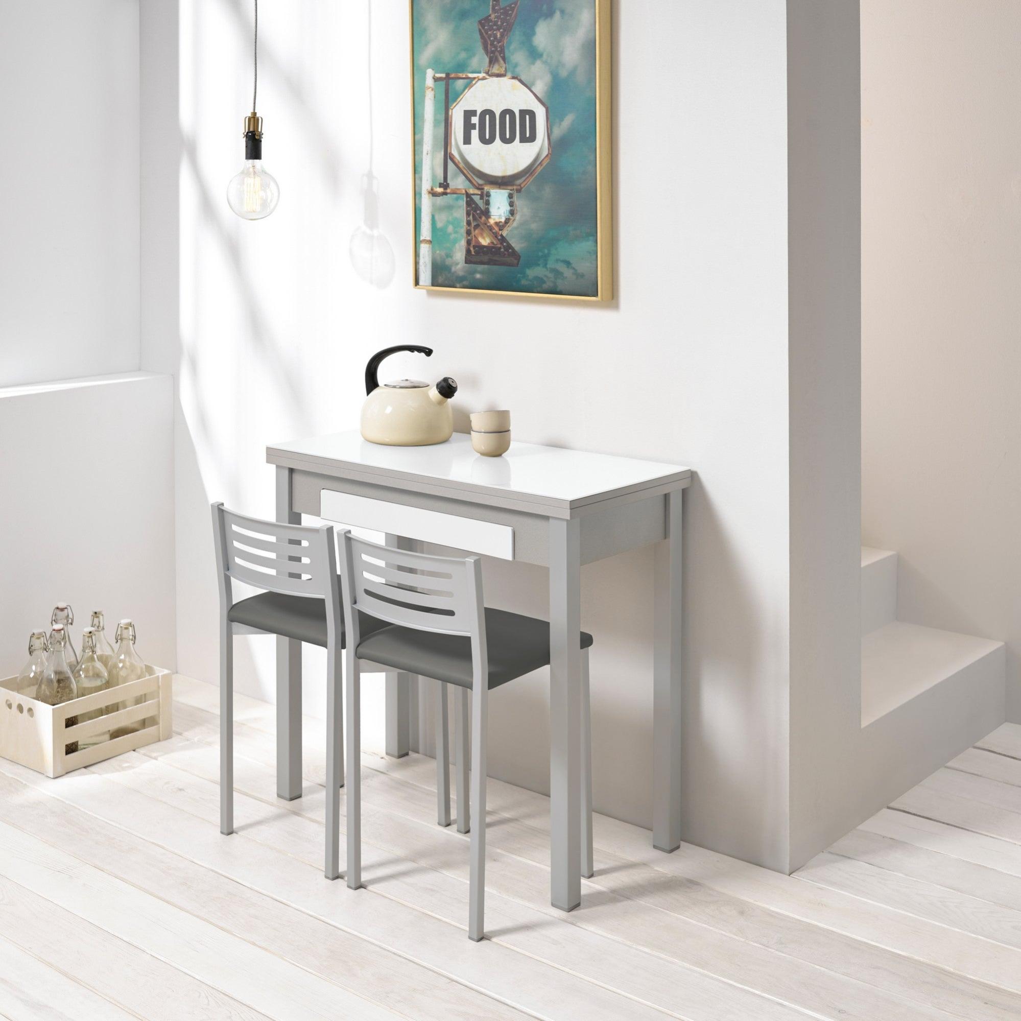 Conjunto mesa alba 90x45 cm libro con 2 asientos