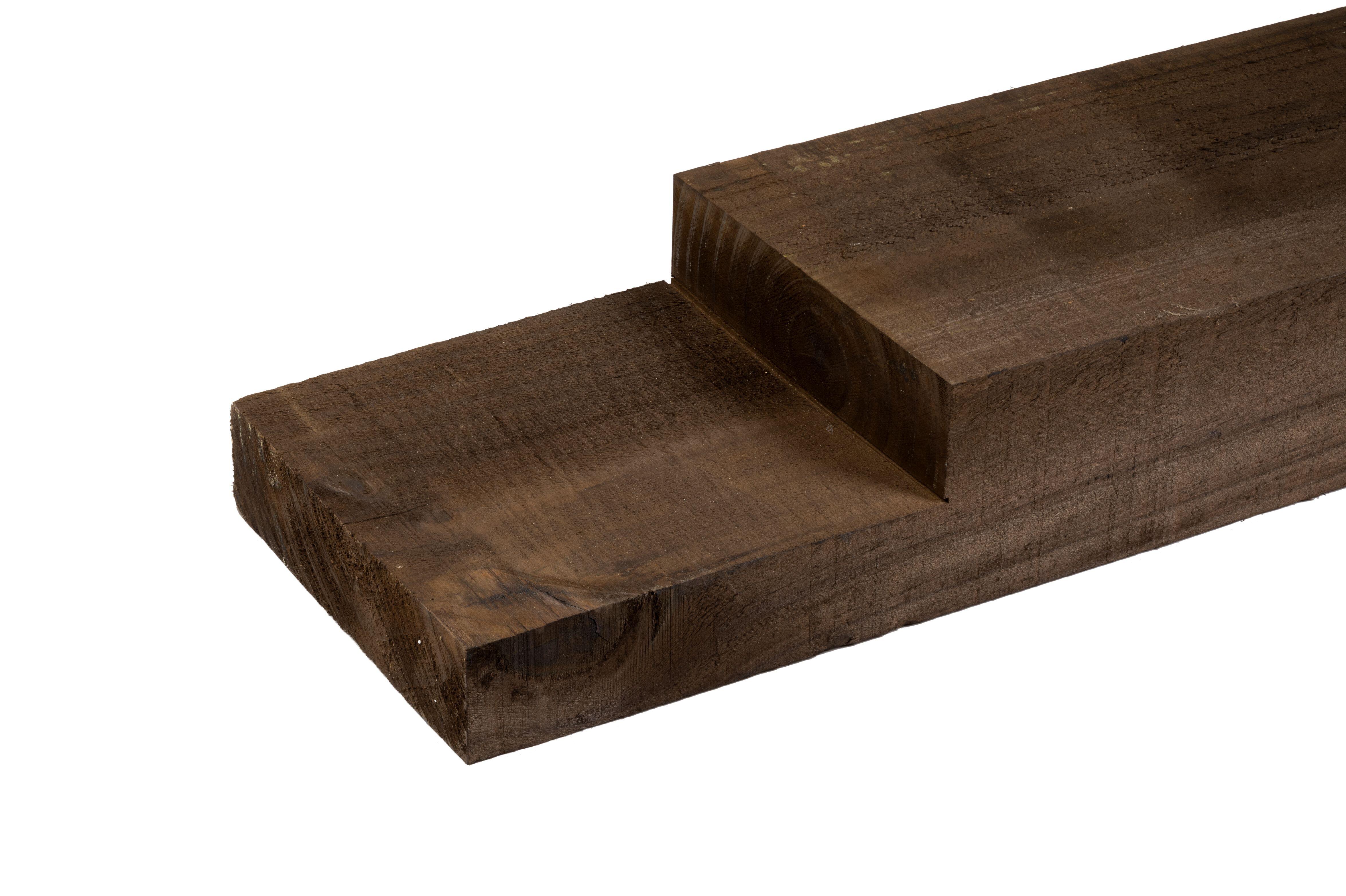 Traviesa de madera para revestimiento 10 x 20 x 122 cm