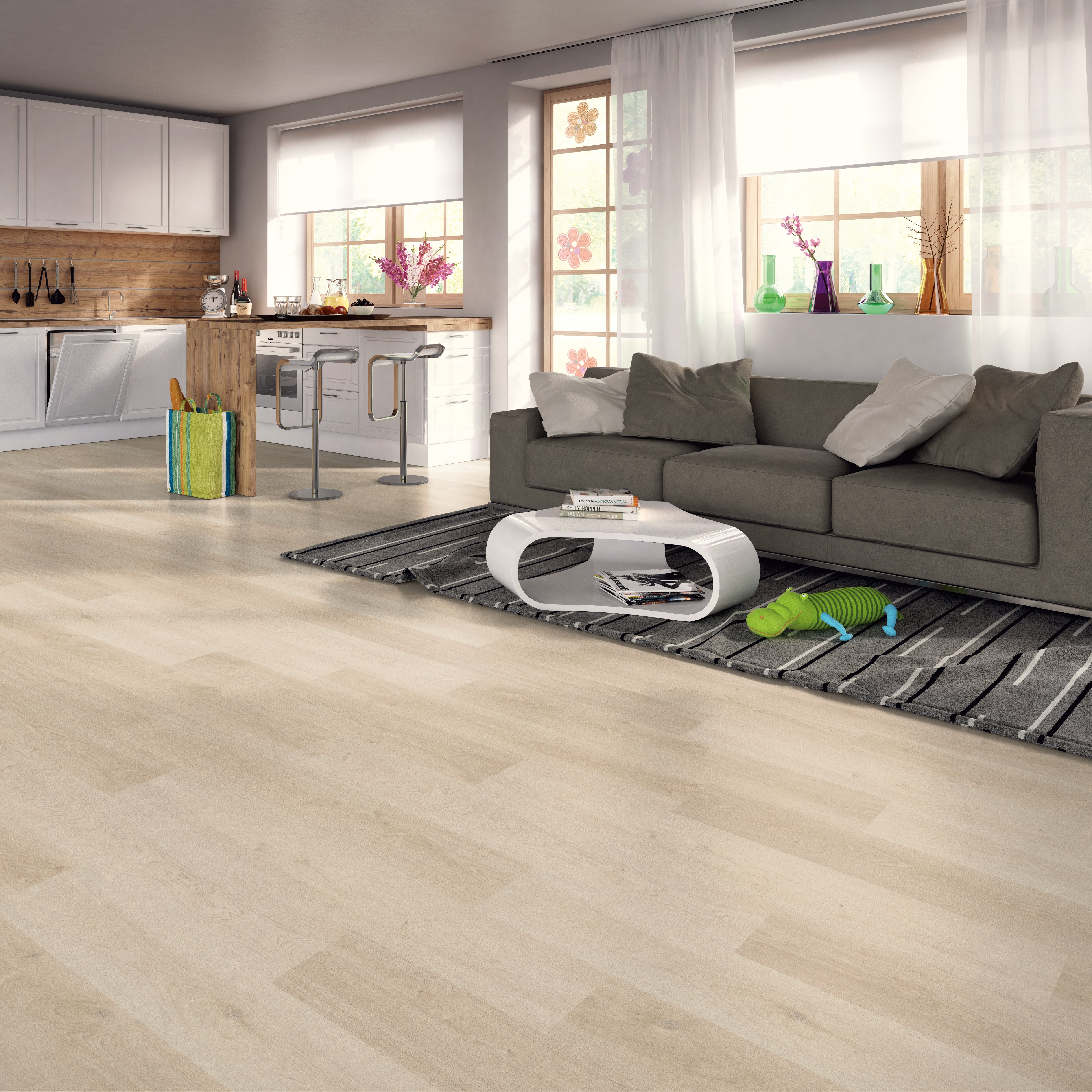 Suelo Laminado Promo Flooring 8mm AC5 Intenso 1,99 M2/caja | Leroy Merlin