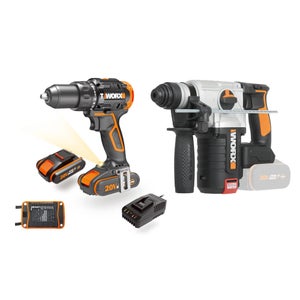 Worx WX261 Atornillador Impacto Brushless 20V 2Ah 2bat : :  Bricolaje y herramientas