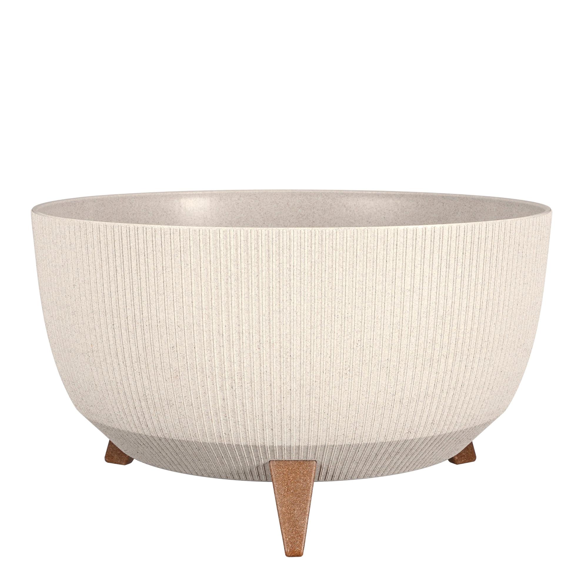 Maceta red doppio de polipropileno blanco 22x47cm de la marca MICA DECORATIONS