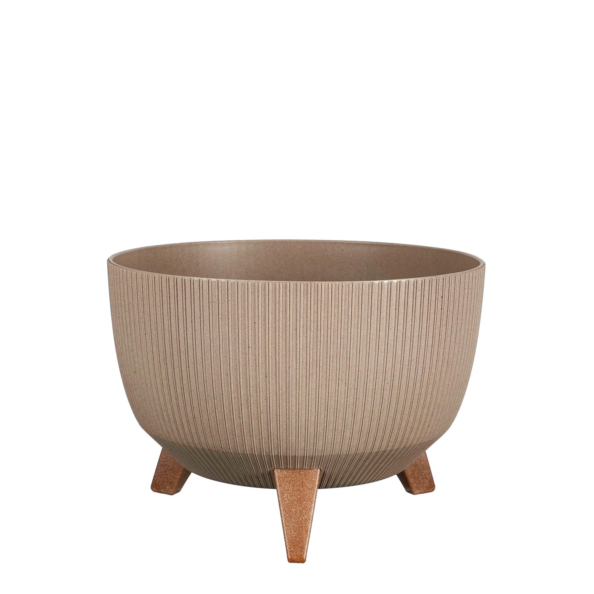 Maceta red doppio de polipropileno topo 18x33cm de la marca MICA DECORATIONS