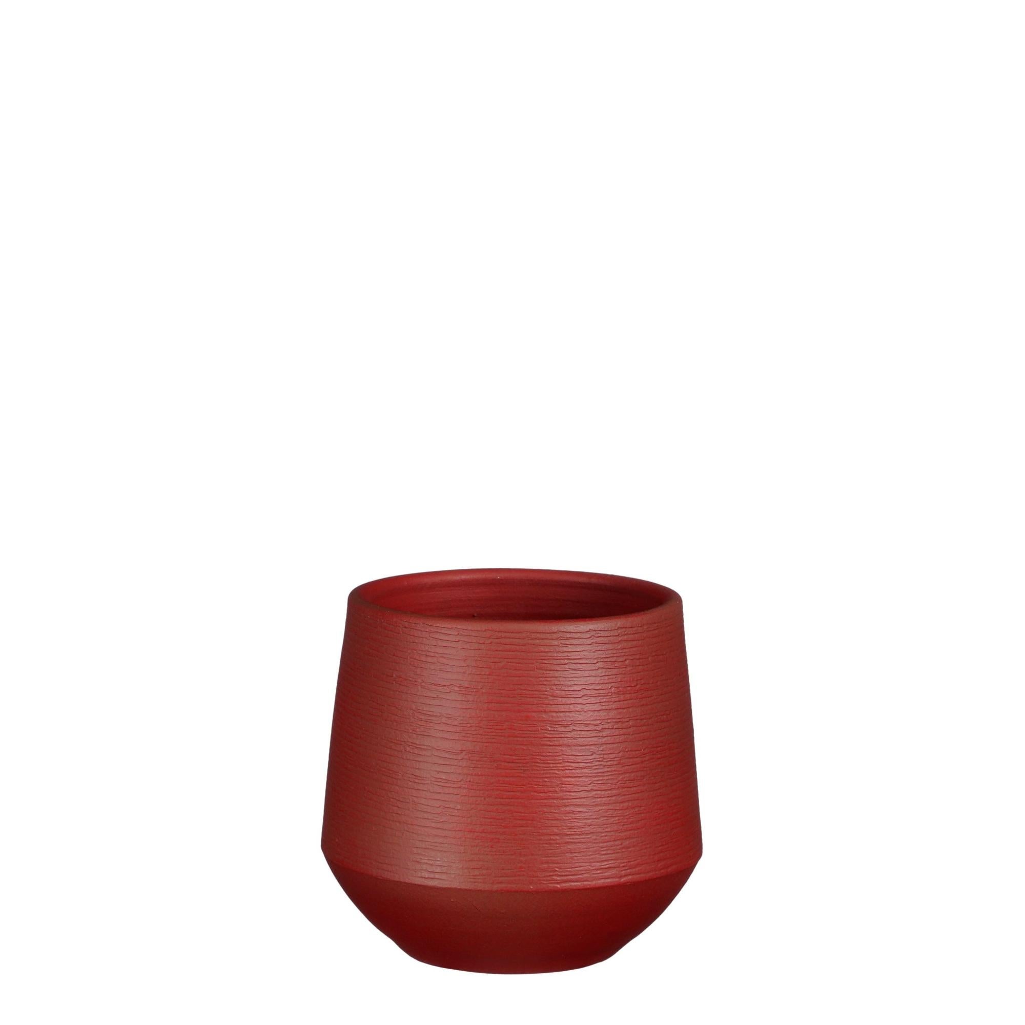 Maceta red evora de terracota rojo 18cm de la marca MICA DECORATIONS