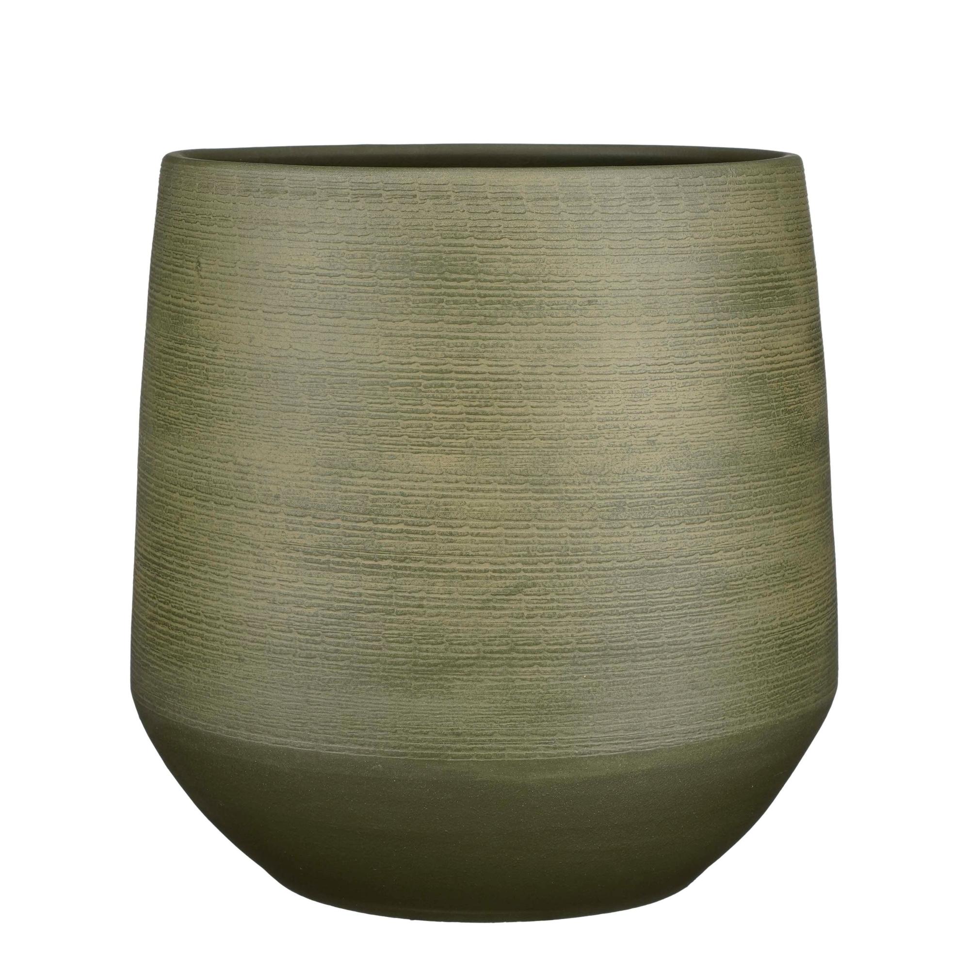 Maceta red evora de terracota verde 39cm de la marca MICA DECORATIONS