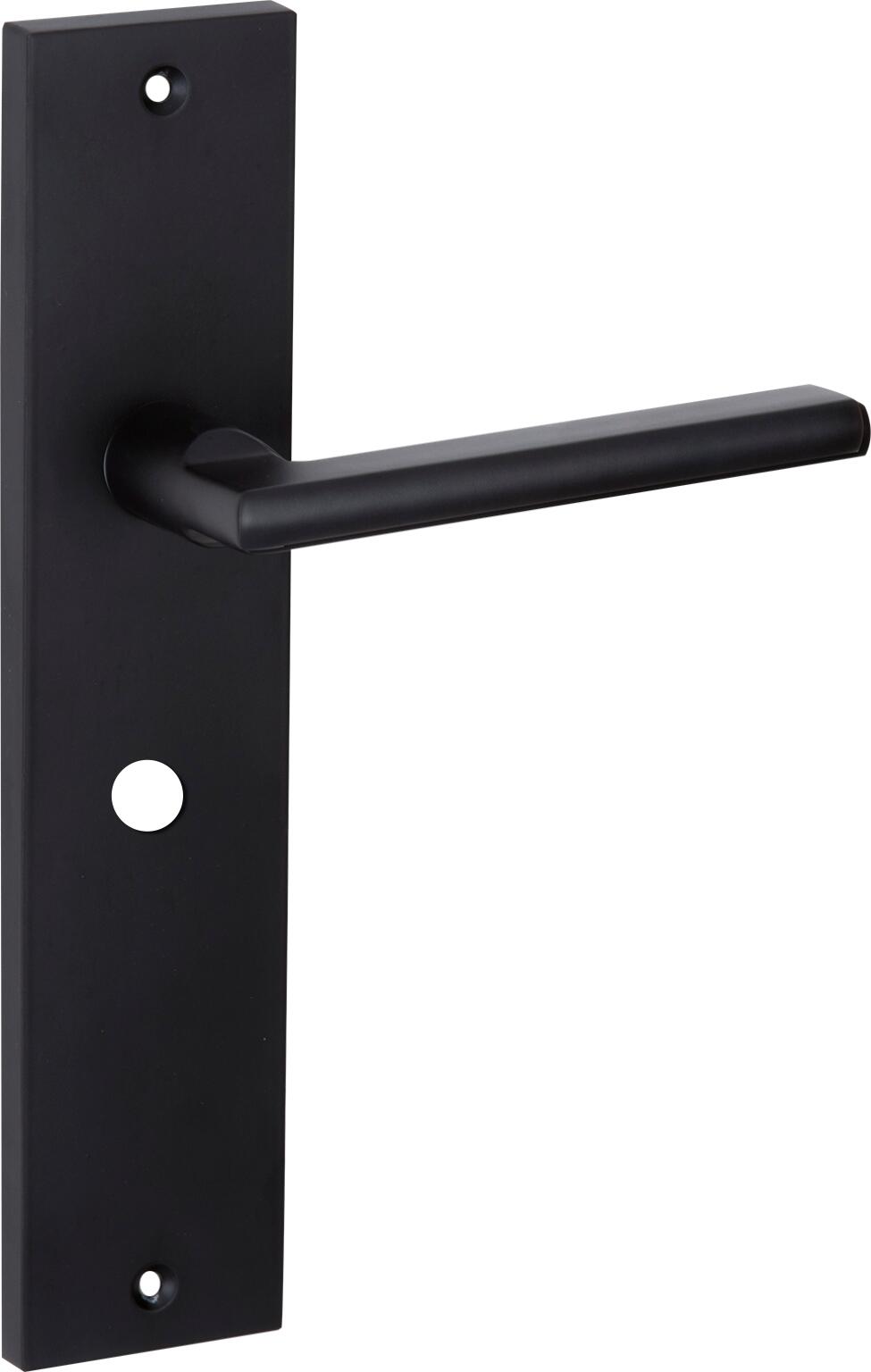 Condena de puerta de zamak acabado en negro