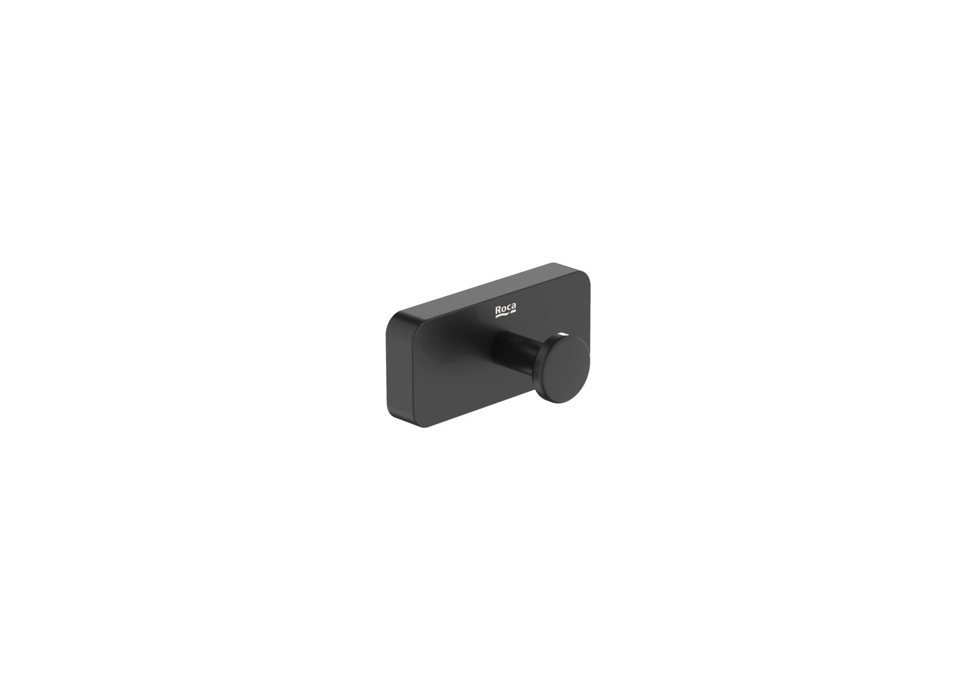Percha/perchero abs negro con 1 ganchos de la marca Sin marca