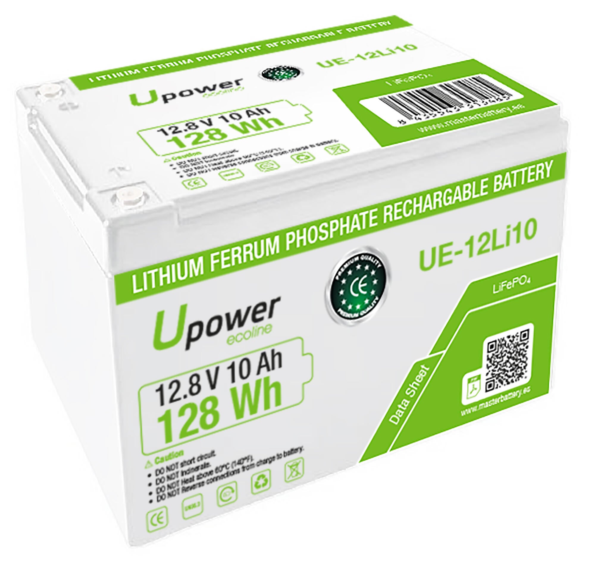 Batería solar lfp upower 10ah 12.8v