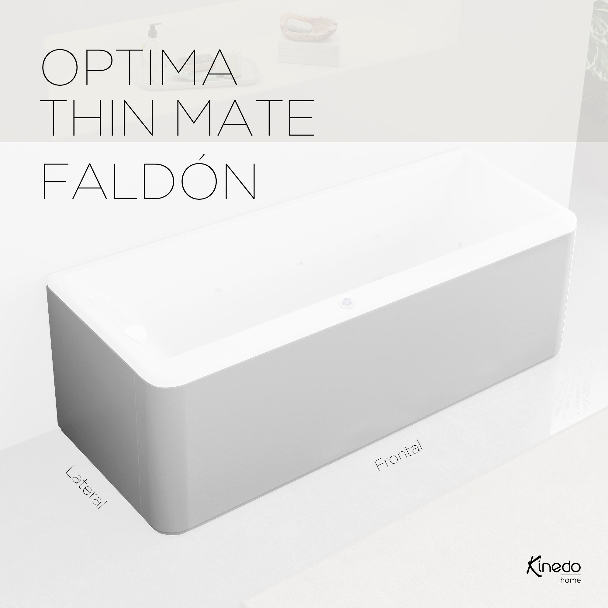 Faldón para bañera optima kinedo de 170 cm de la marca KINEDO