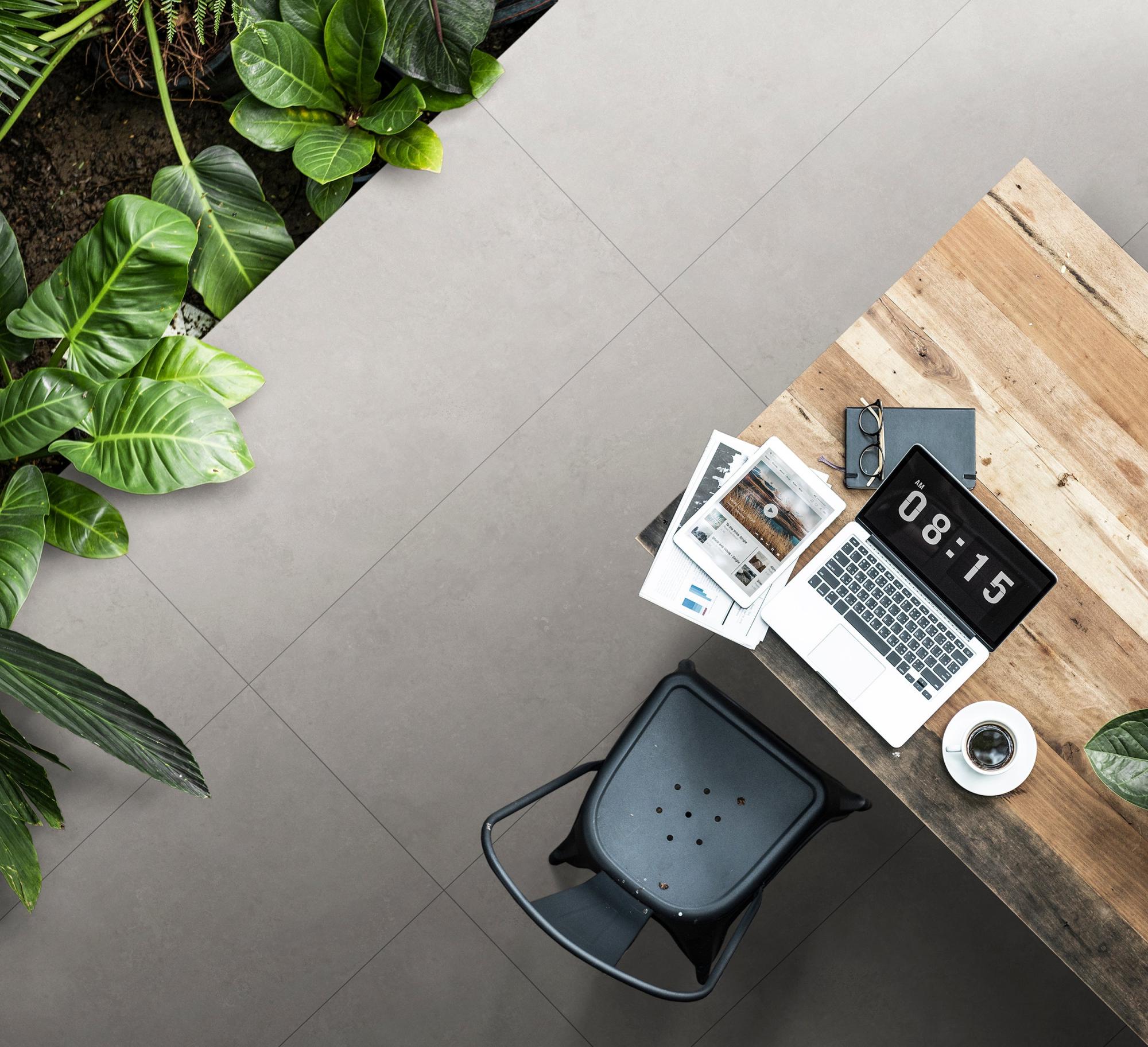 Suelo porcelánico ng badir efecto cemento gris 120x60 cm c3 de la marca NOVAGAMMA