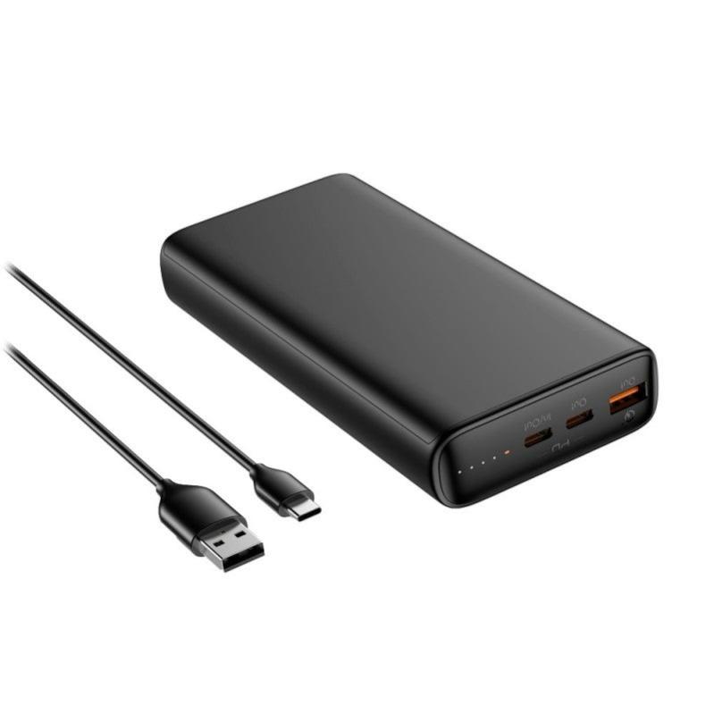 Powerbank 100w 2usb-c +usb-a 20.000 mah veger