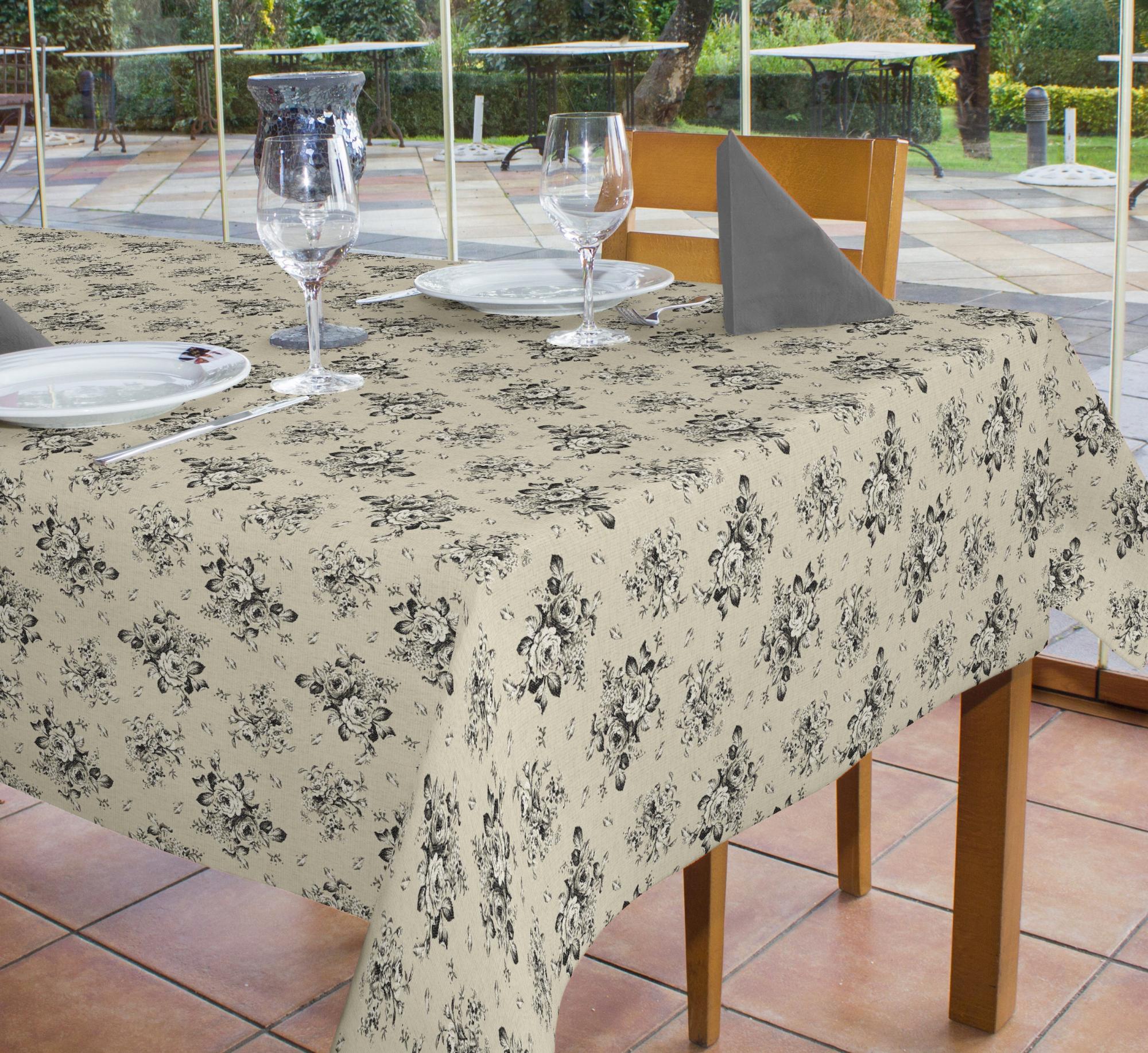 Mantel textil kent 140x250 cm metallic