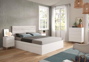 Cabecero de cama de madera de color natural para cama de 135 cm Marnie