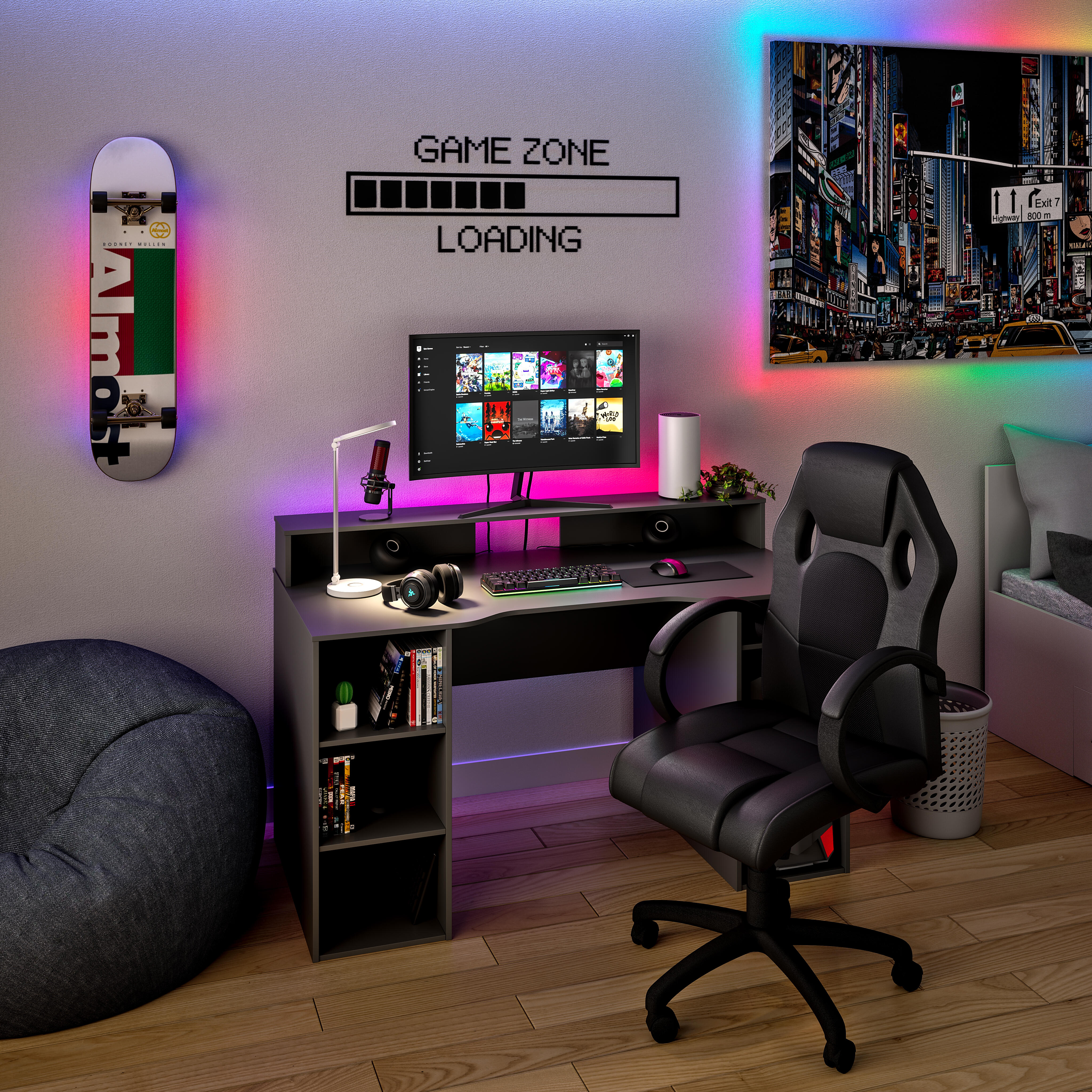 Ideas para decorar una habitación gamer con la nueva colección Ikea Gaming