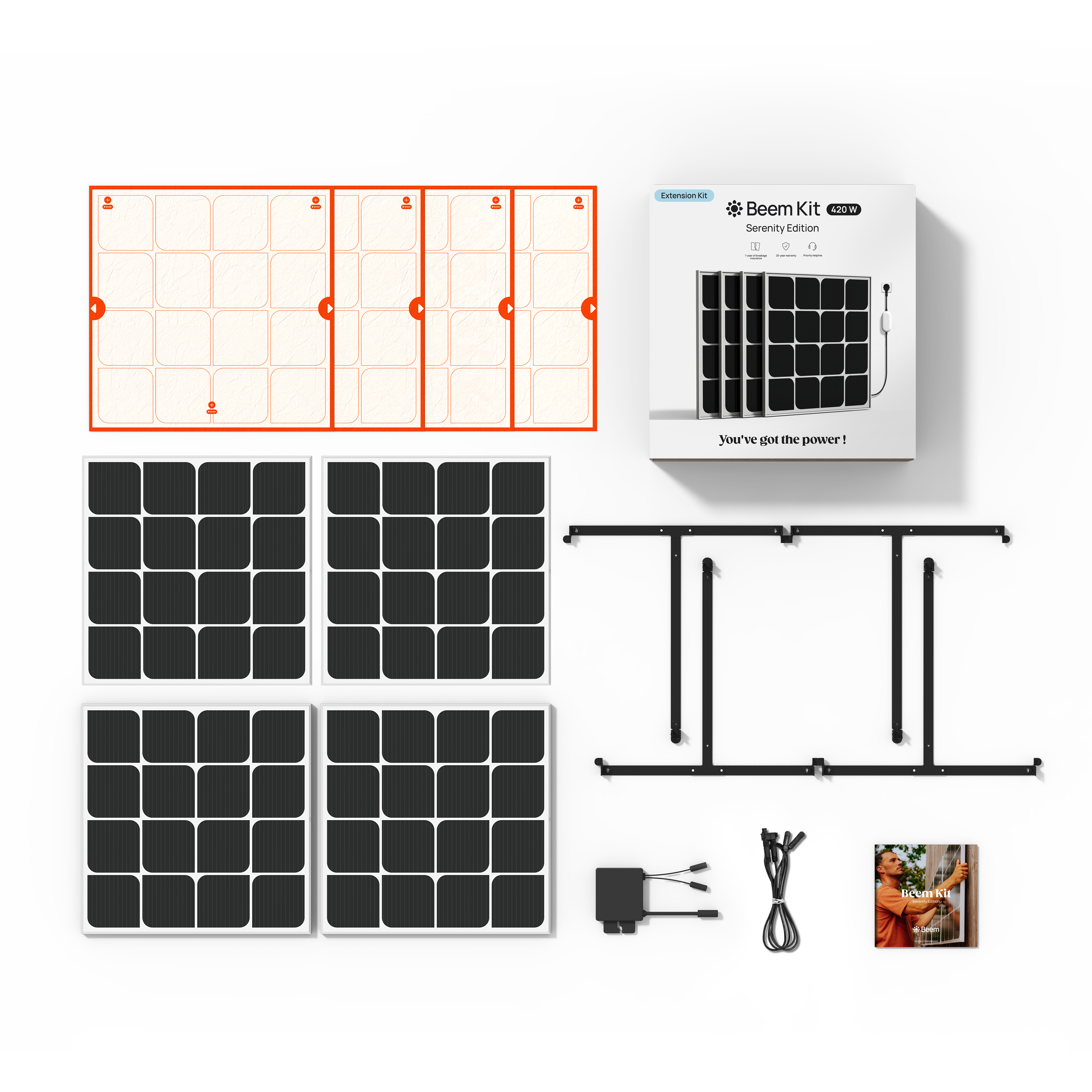 Kit extensible panel solar enchufable beem serenity 420w