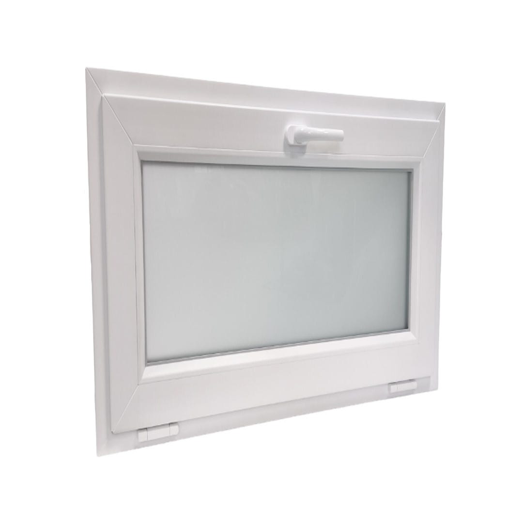 Balconera PVC 1500x2100 Blanca 2 Hojas Oscilobatiente Vidrio Transparente :  : Bricolaje y herramientas