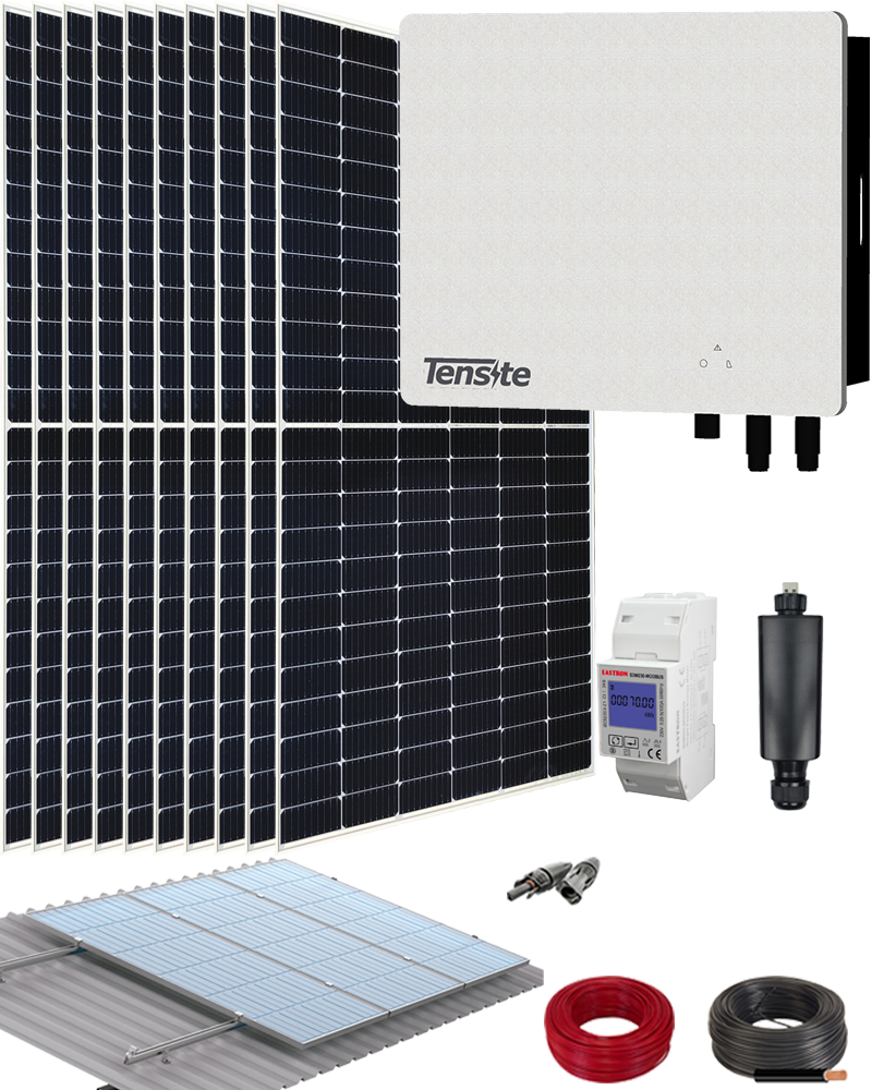 Kit autoconsumo fotovoltaico a red tensite kit solar tensite 5000wp 10 paneles