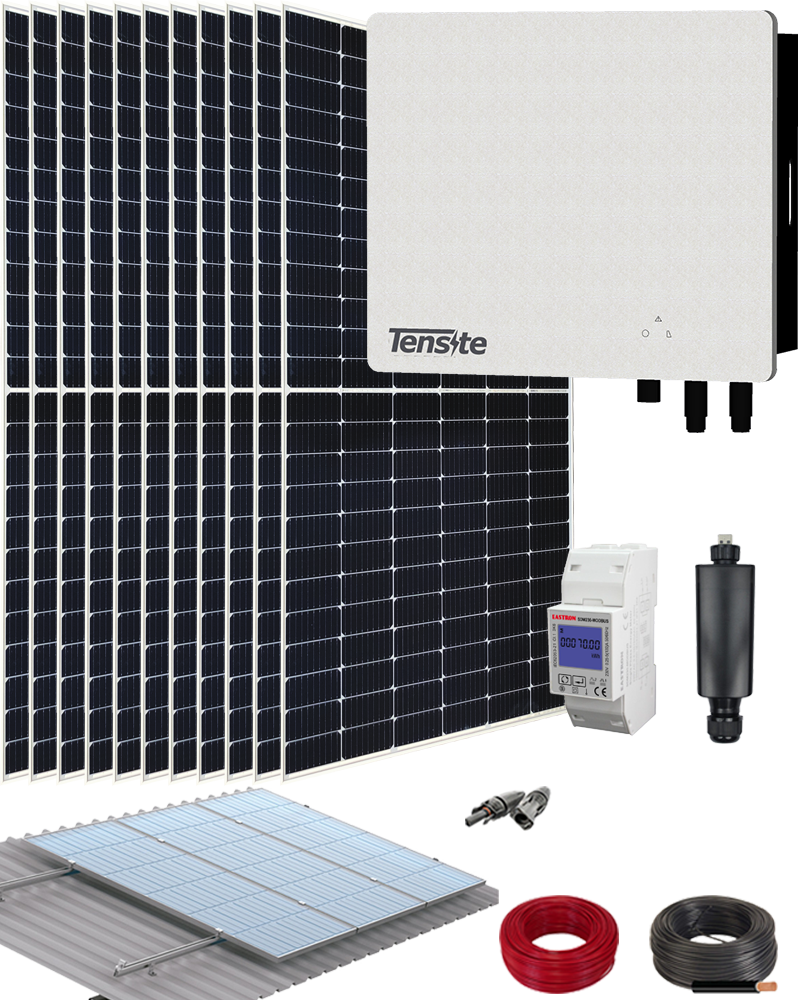 Kit autoconsumo fotovoltaico a red tensite kit solar tensite 5500wp 11 paneles