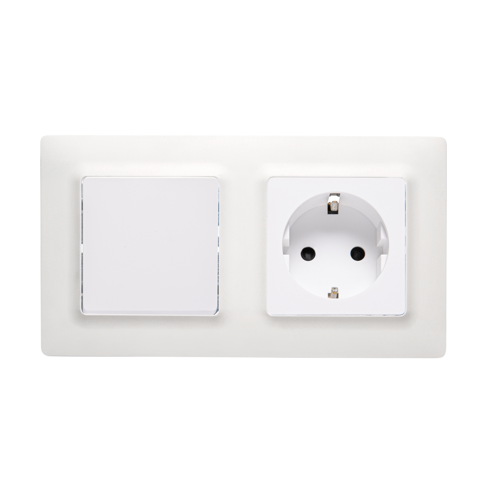 Enchufe e interruptor completo lexman luxia blanco