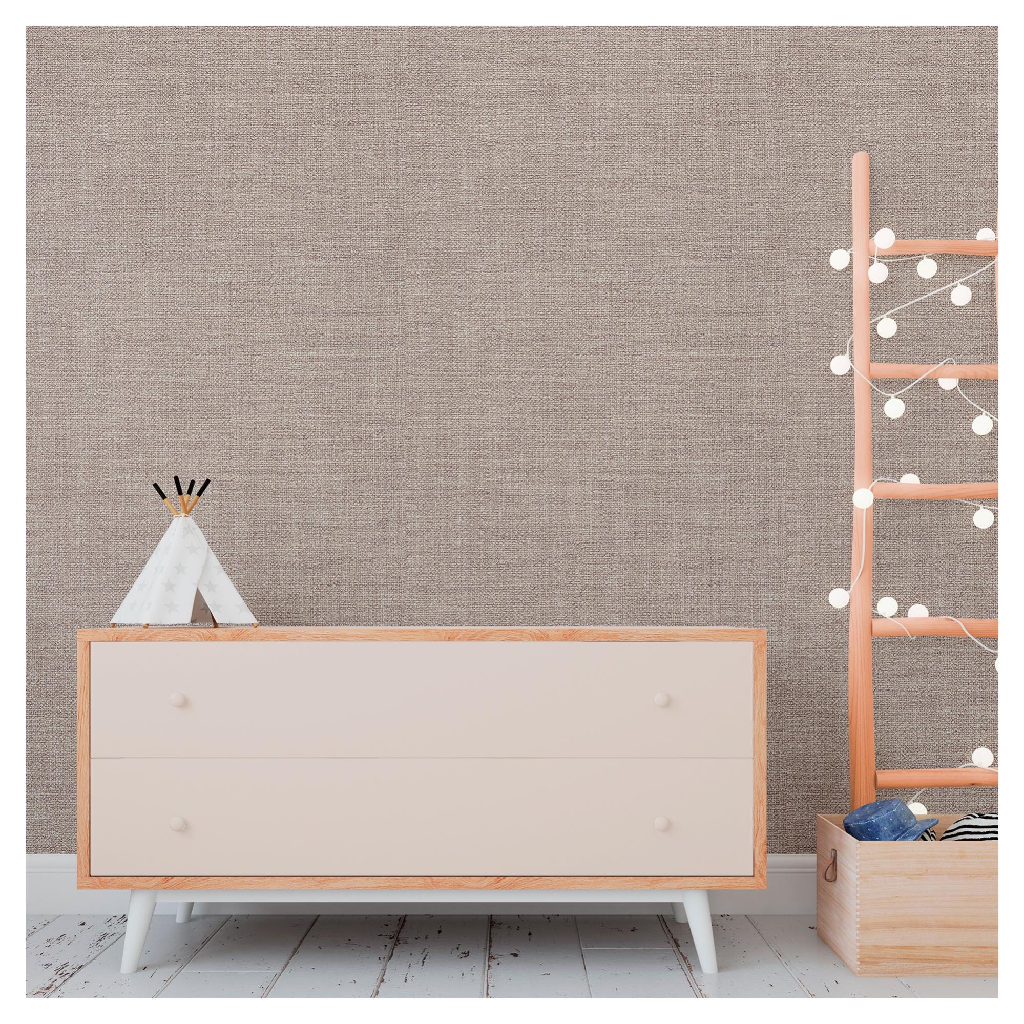 Papel pintado vinilo liso textura 34300-3 marrón de la marca VINELUS