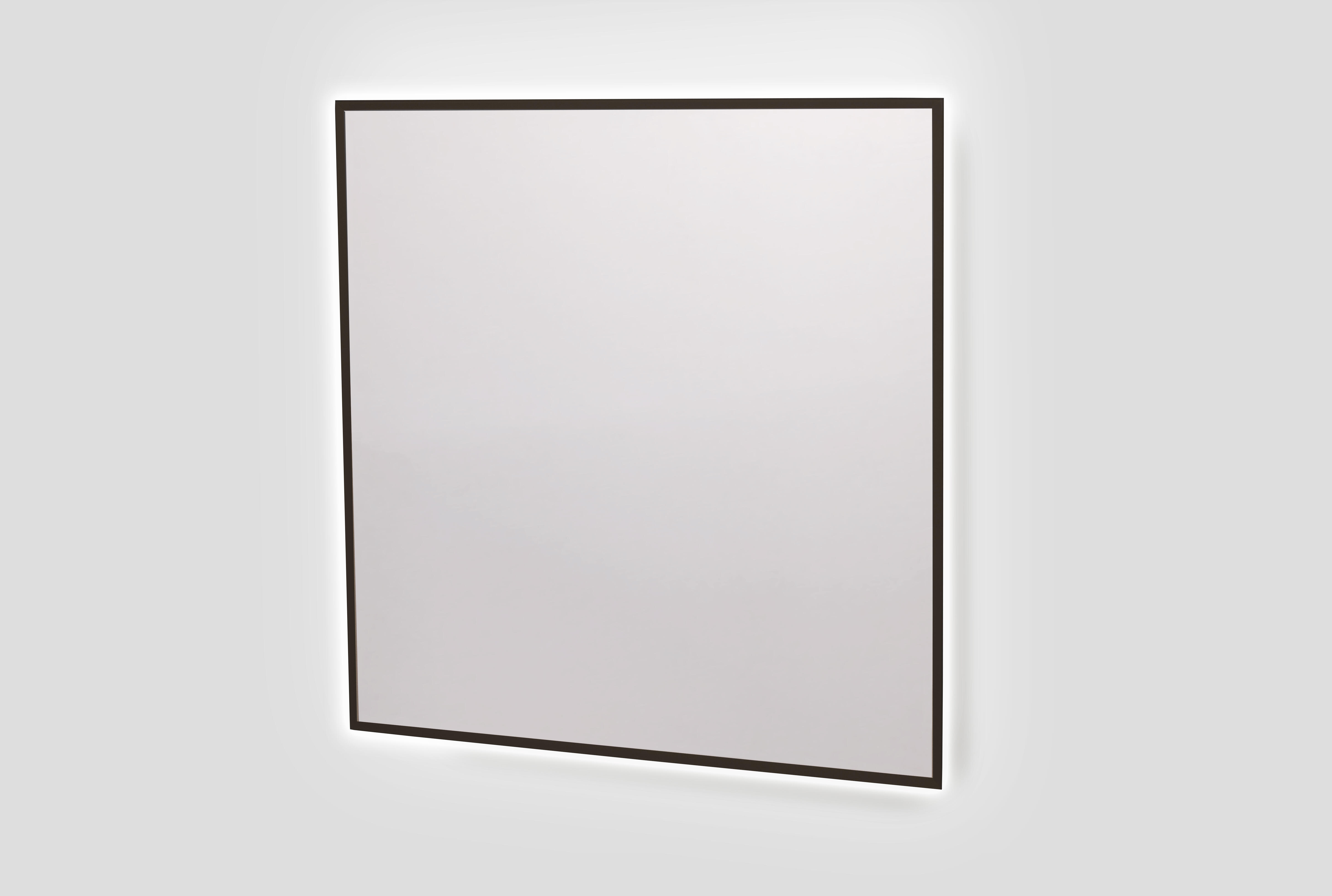 Espejo de baño con luz led bit black 80x60 cm