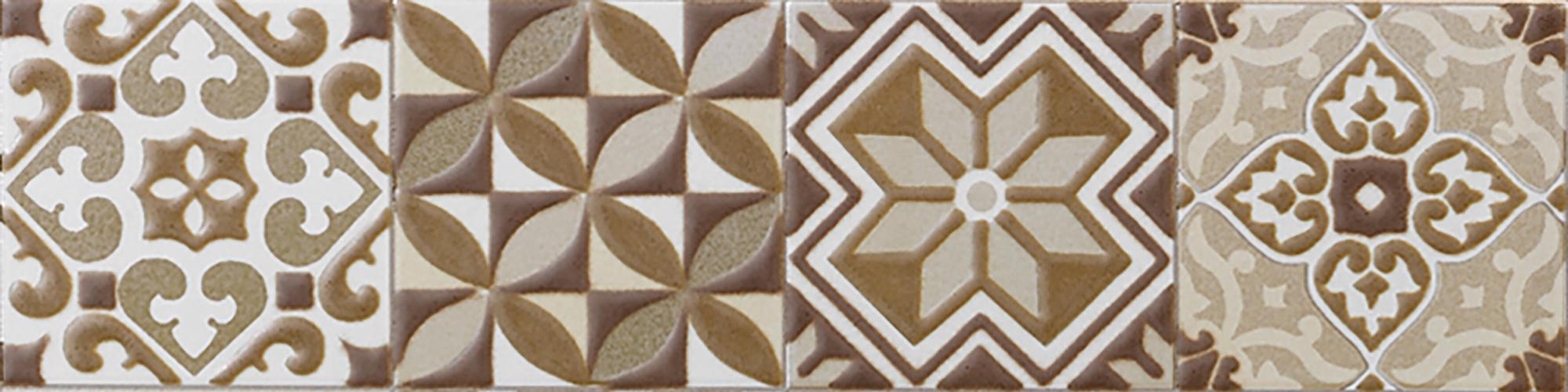 Set de 24 listelos de pasta blanca serie hidraulico 7,5x30cm