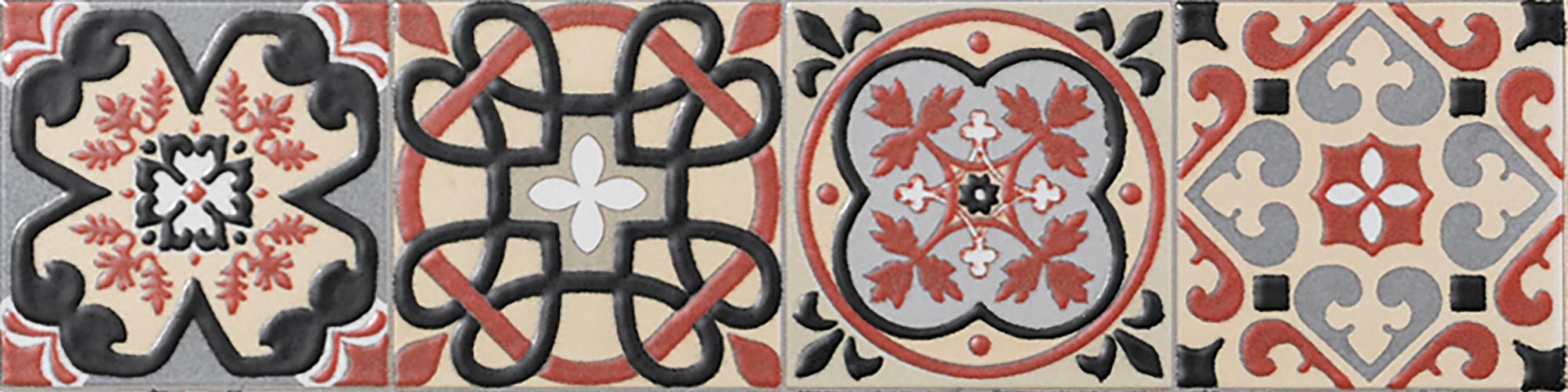 Set de 24 listelos de pasta blanca serie hidraulico 7,5x30cm