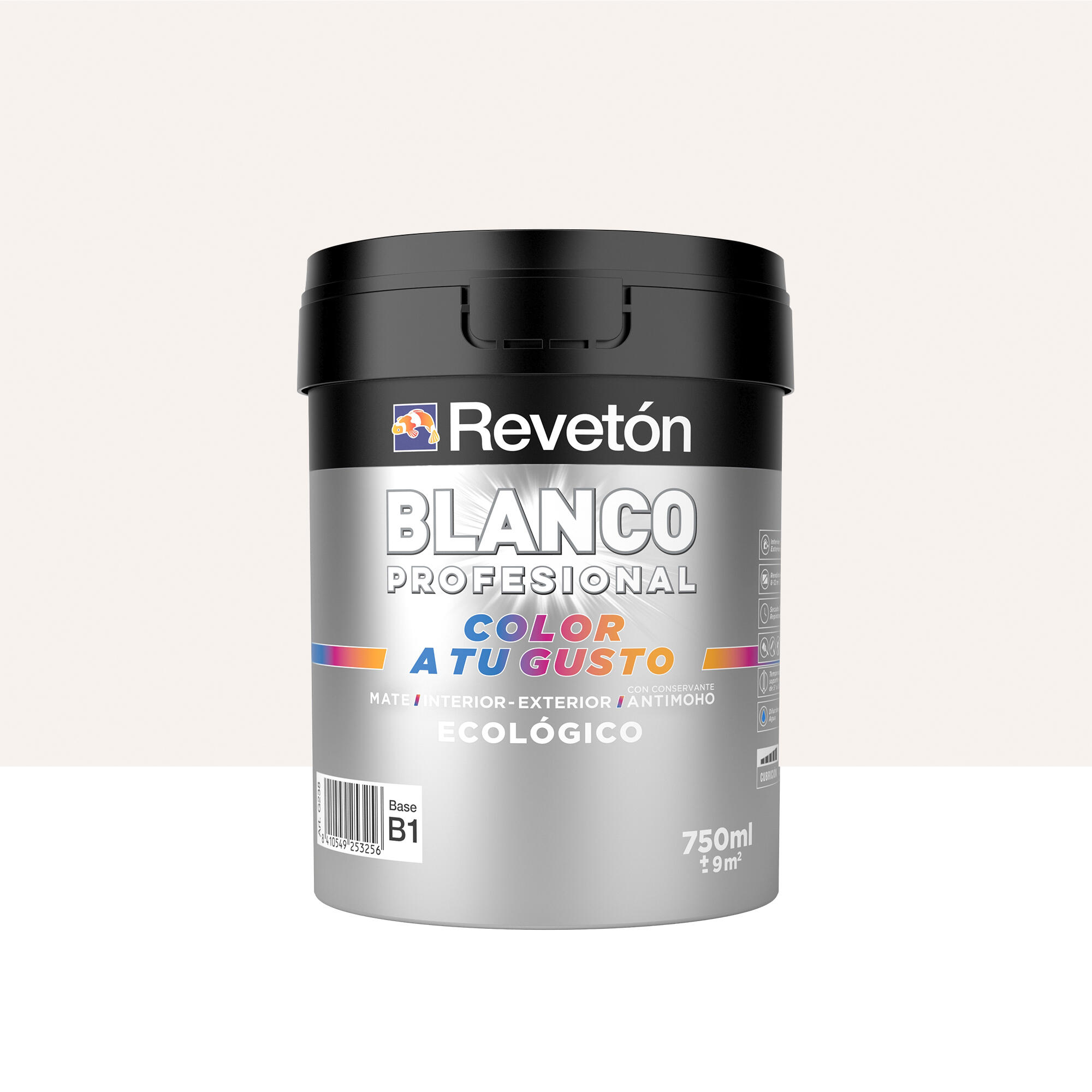 Pintura interior revetón color a tu gusto nude pastel empolvado mate 0.75l