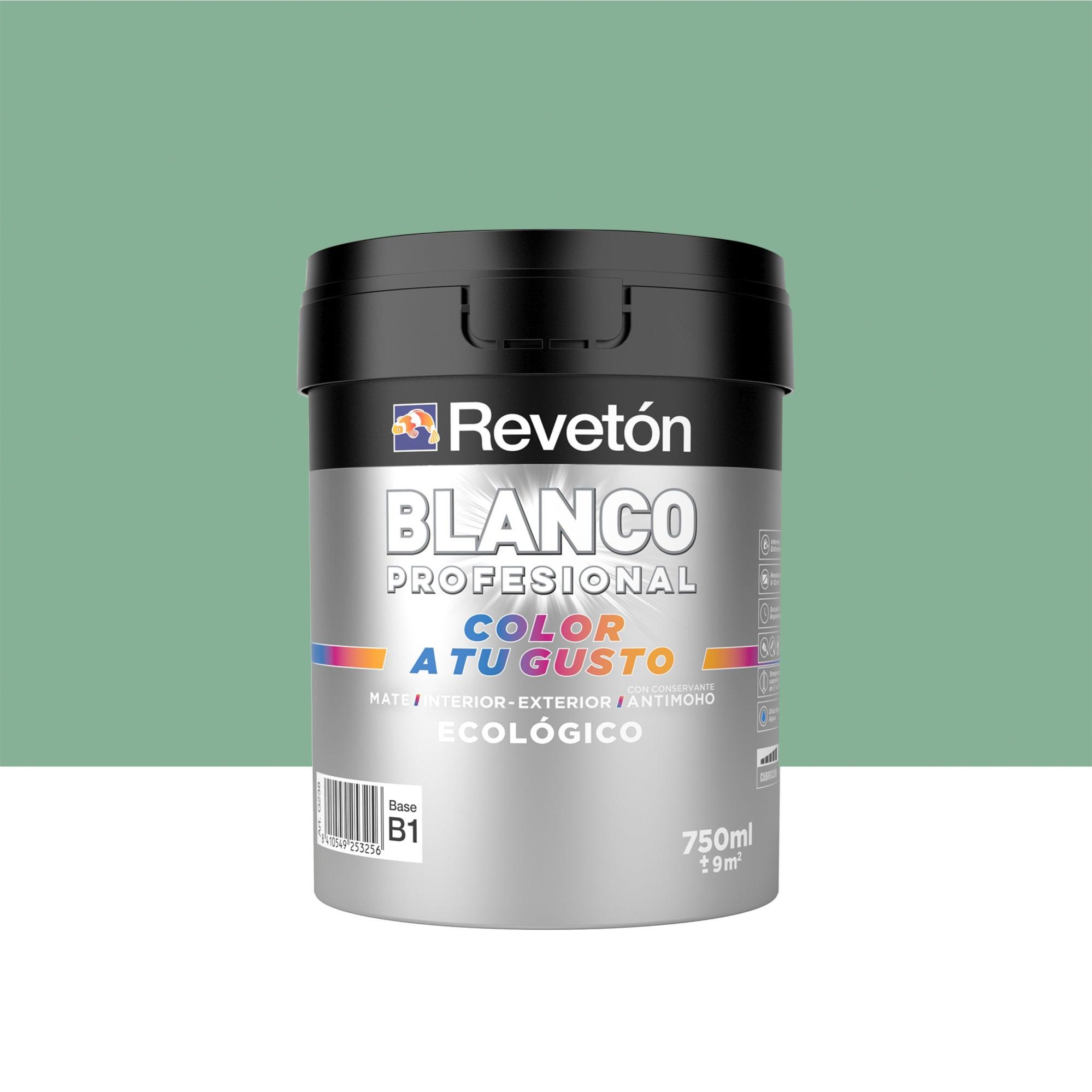 Pintura interior revetón color a tu gusto verde laurel medio empolvad mate 0.75l