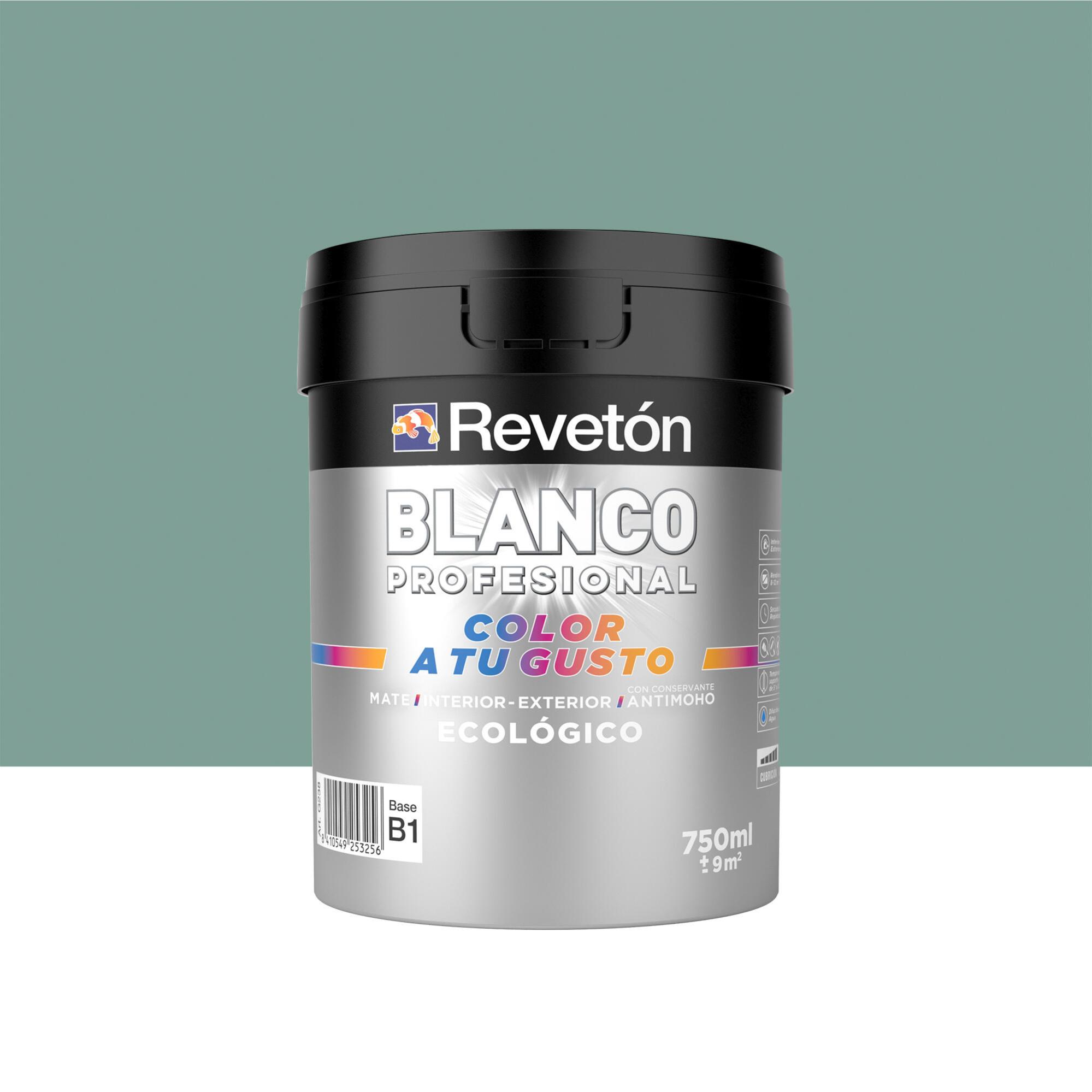 Pintura interior revetón color a tu gusto verde laurel intenso oscuro mate 0.75l