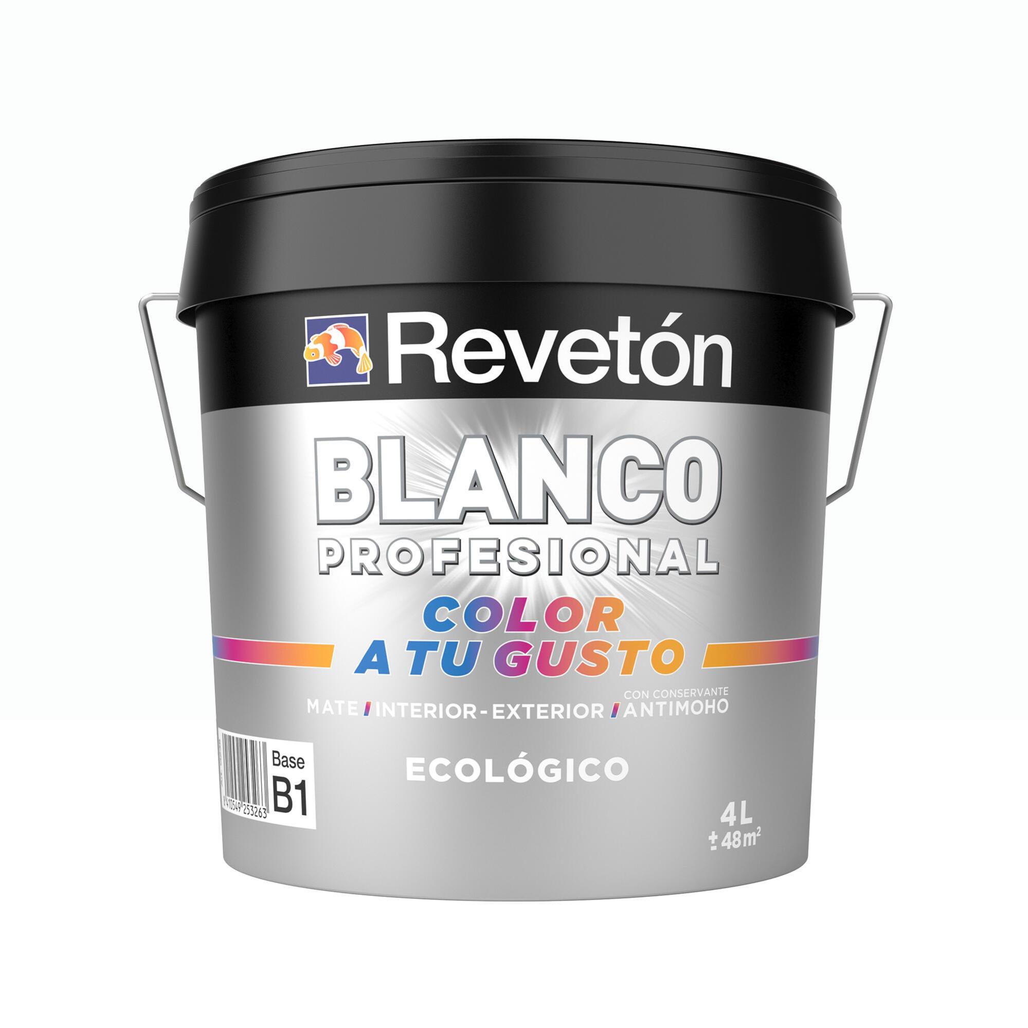 Pintura interior revetón color a tu gusto negro muy intenso muy oscuro mate 4l