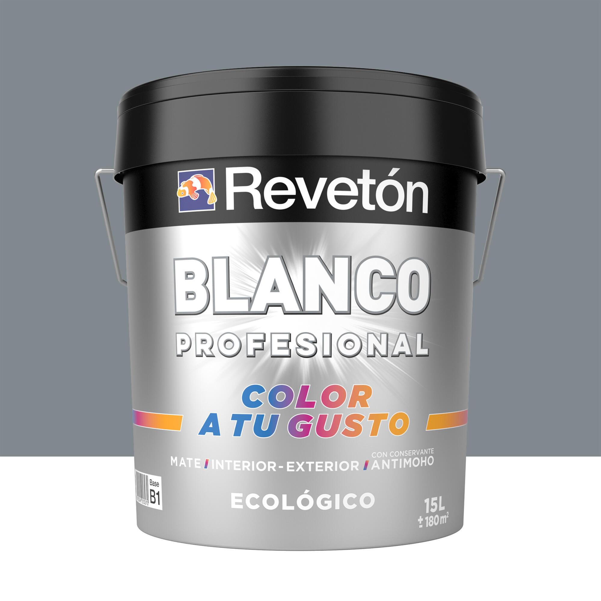 Pintura interior revetón color a tu gusto neutro azulado muy intenso mate 15l