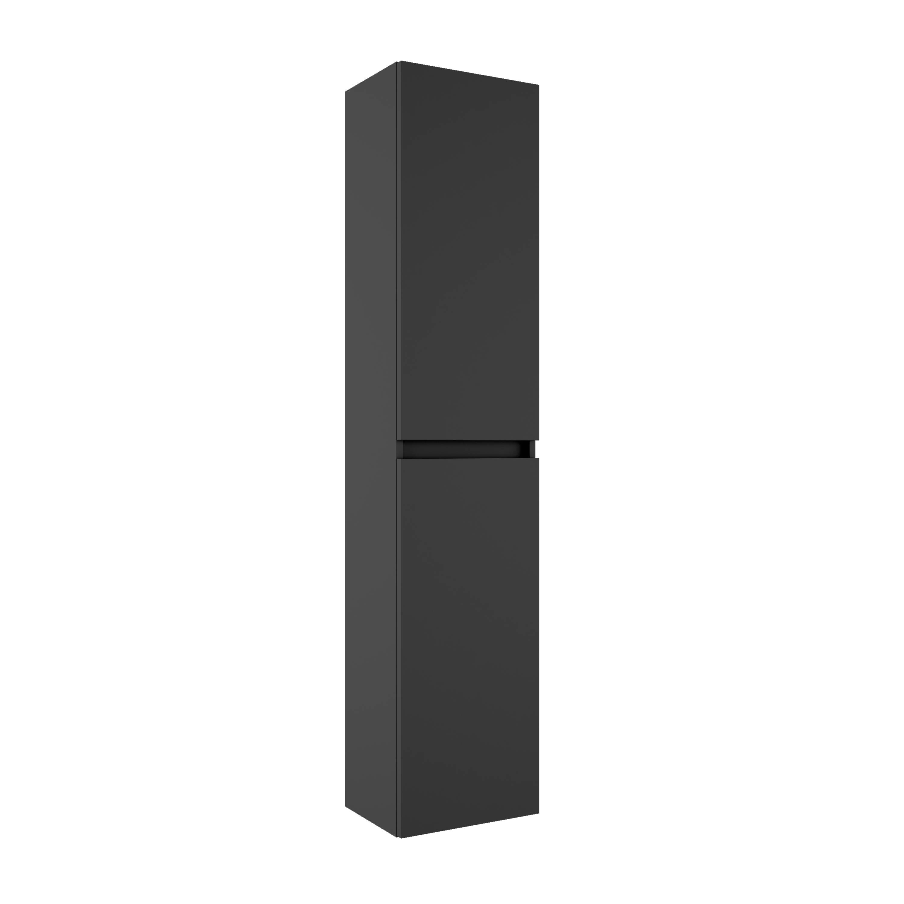 Columna de baño basic gris oscuro 34.5x160x27 cm