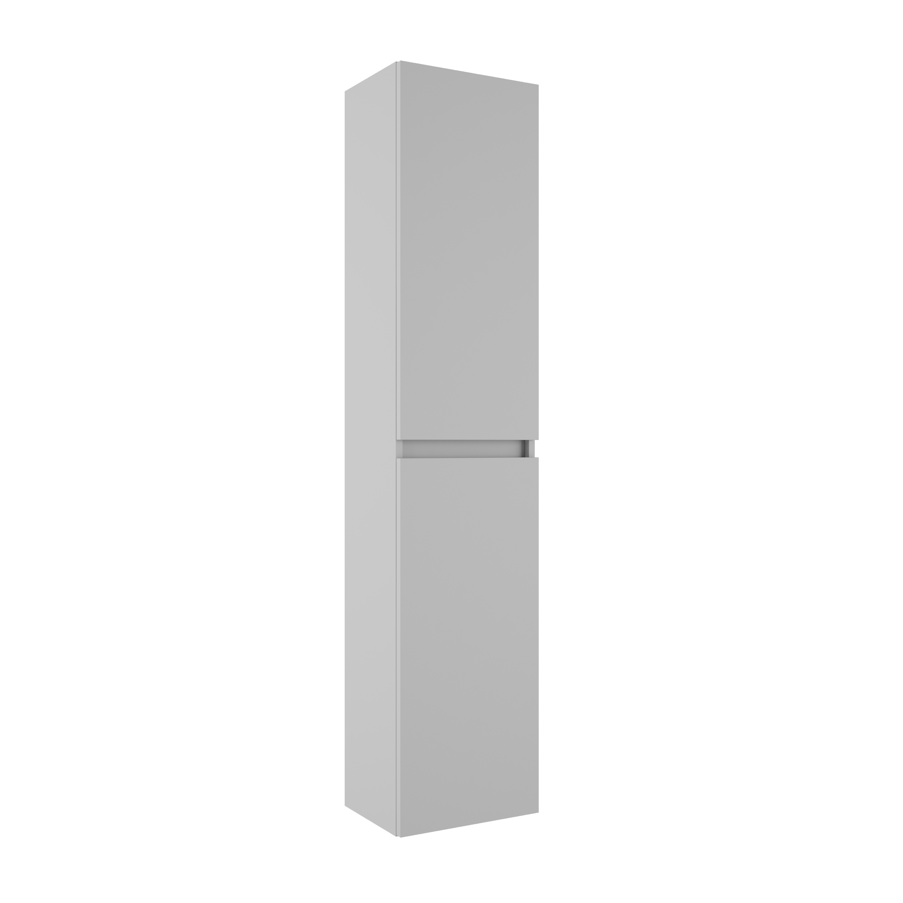 Columna de baño basic gris oscuro 34.5x160x27 cm