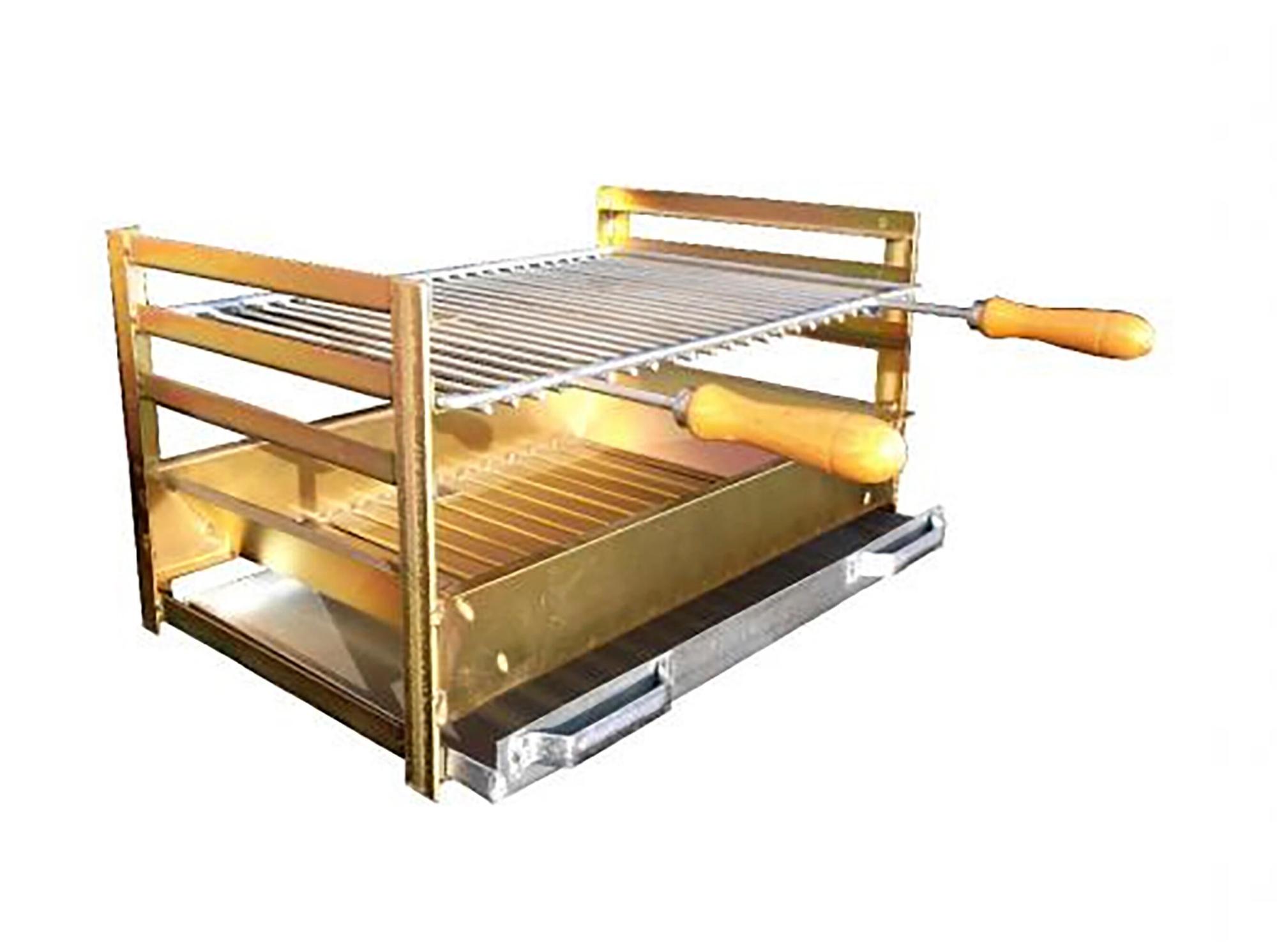 Cajón de parrilla zincada 60 cm