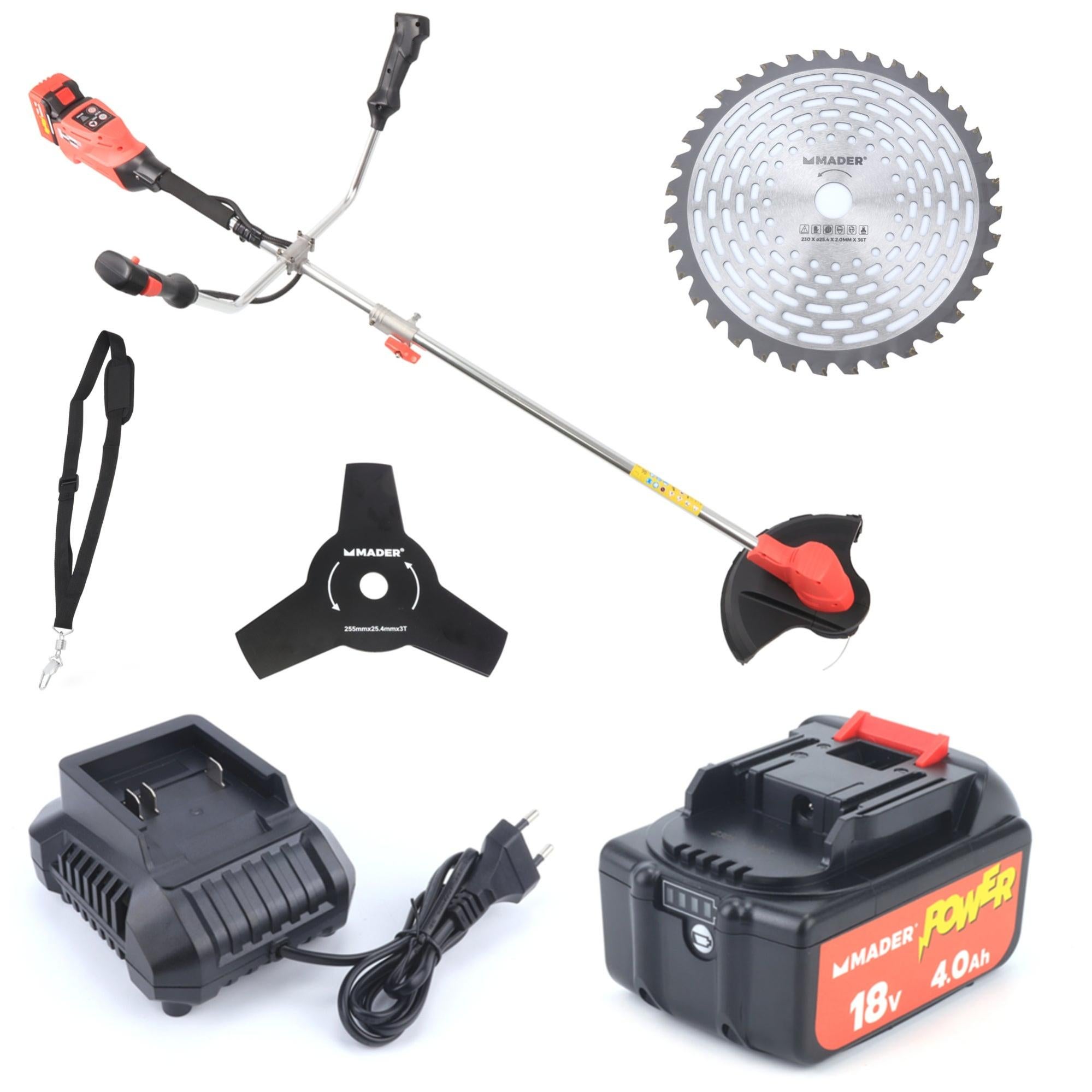 Desbrozadora Con Batería Y Cepillo Para Malas Hierbas, 21 V-4,0 Ah, Batería Cortacésped, 4 En 1, Desbrozadora Eléctrica, 20000 R/min, Mango Telescópico De 1 – 45 Cm, Cabezal Giratorio 90° Para Podar