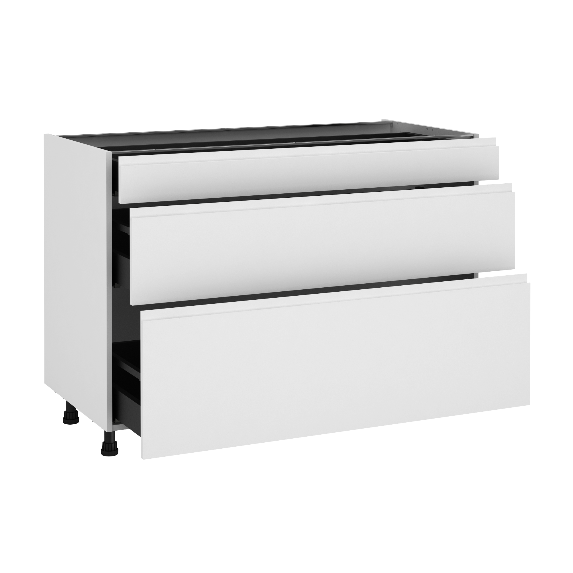 Mueble bajo de cocina delinia id tokyo blanco mate 76,8x120 cm 1 caj 2 pta