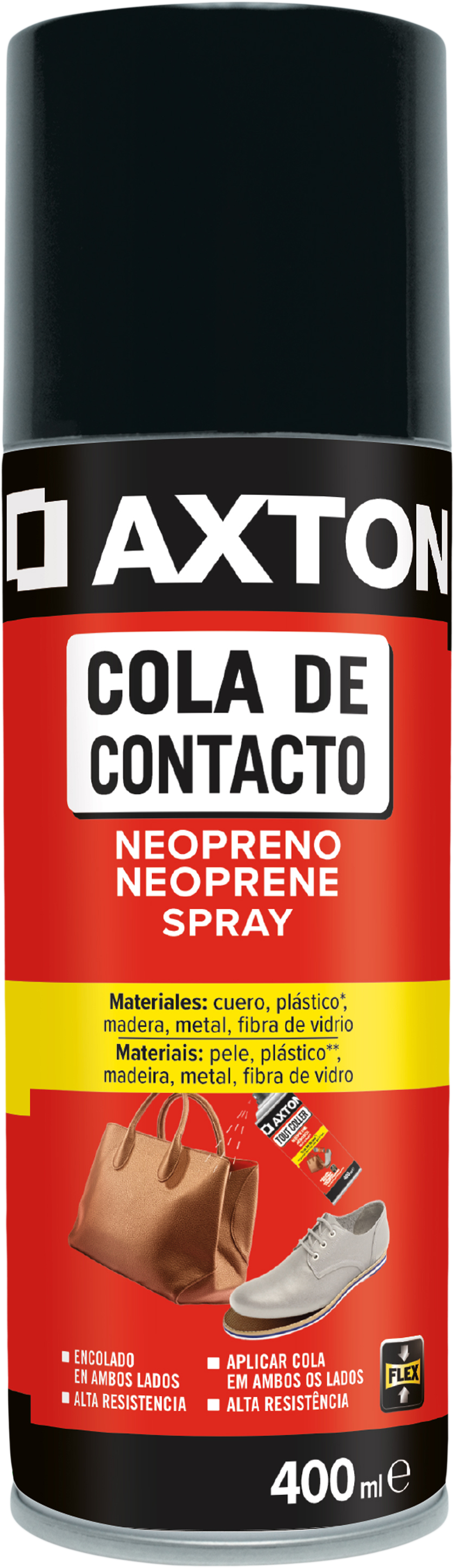 Cola de contacto líquida en spray AXTON 400ML