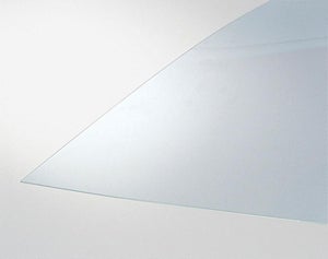 Plaque plexiglass transparent vert brillant sur mesure coulé 3mm